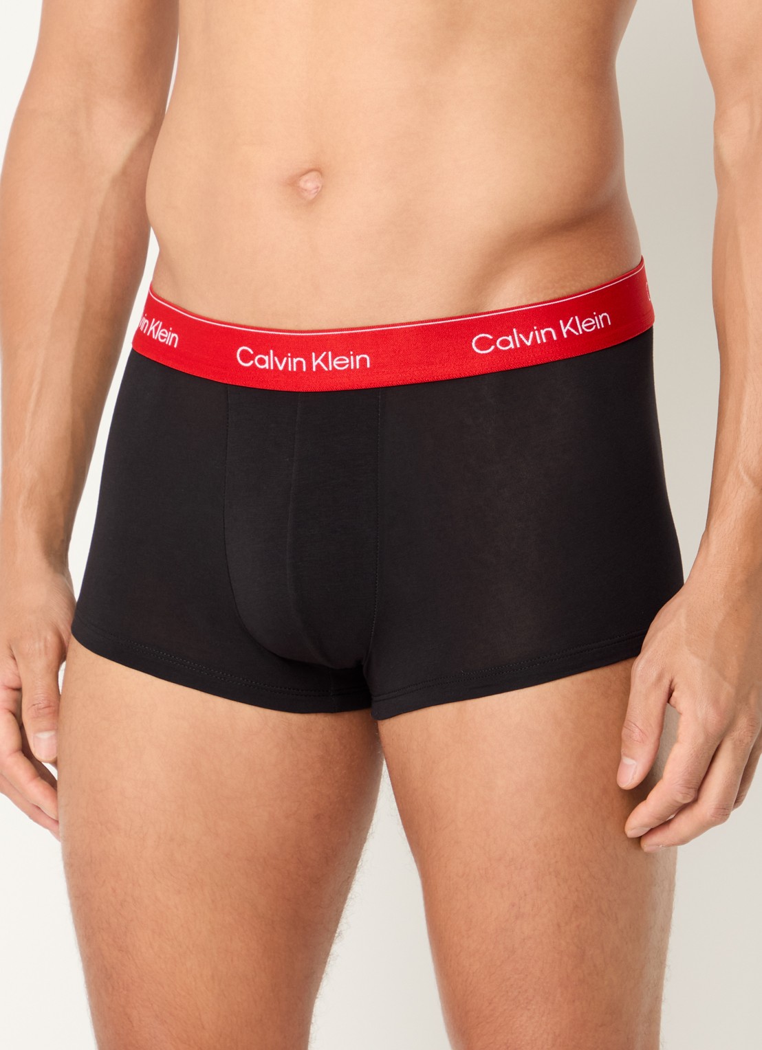 Calvin Klein Boxershorts met logoband in 3-pack - detail zwart