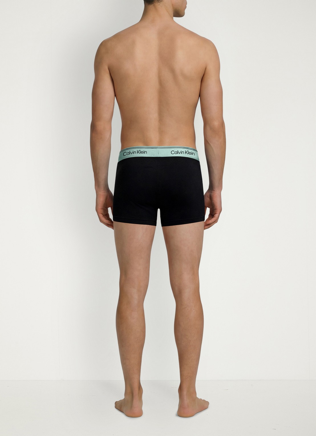 Calvin Klein Boxershorts met logoband in 3-pack - achterkant 4 zwart