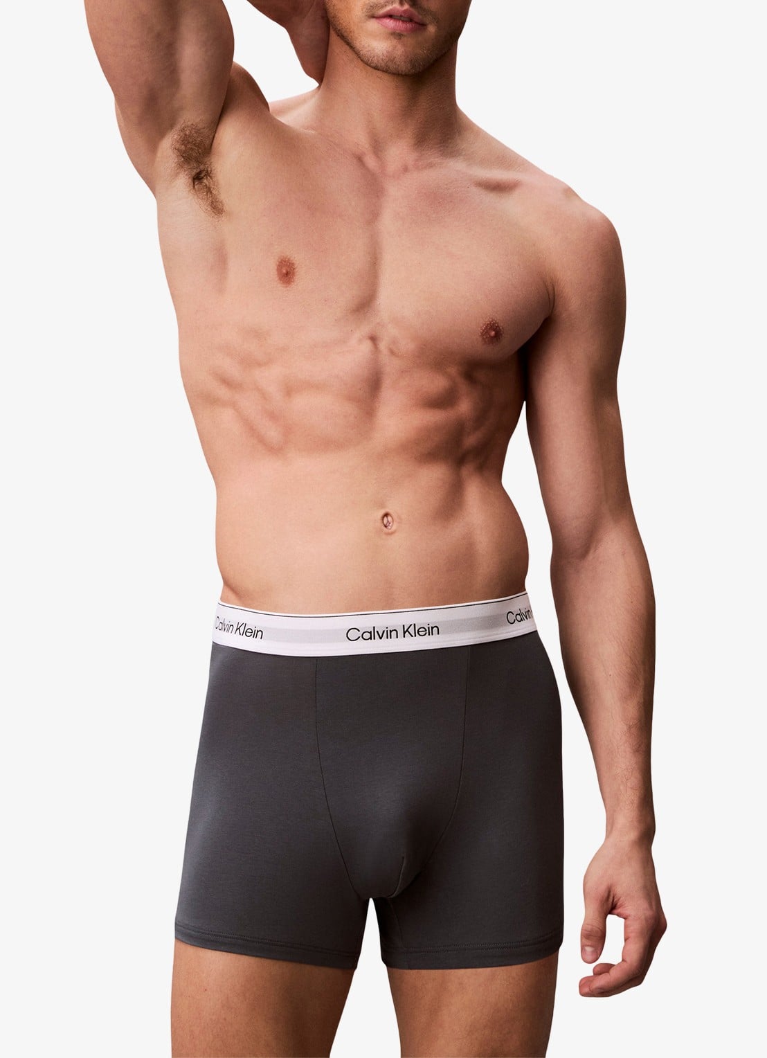Calvin Klein Boxershorts met logoband in 3-pack - detail 2 wit