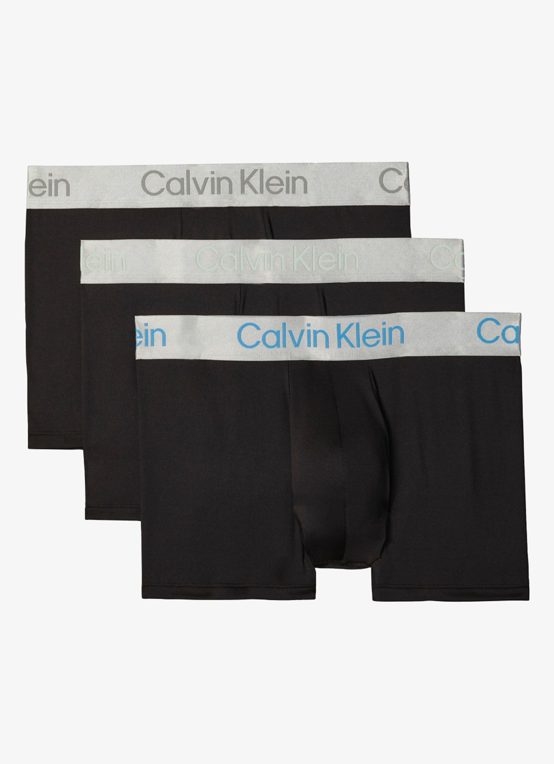 Calvin Klein Boxershorts met logoband in 3-pack - voorkant 2 beige