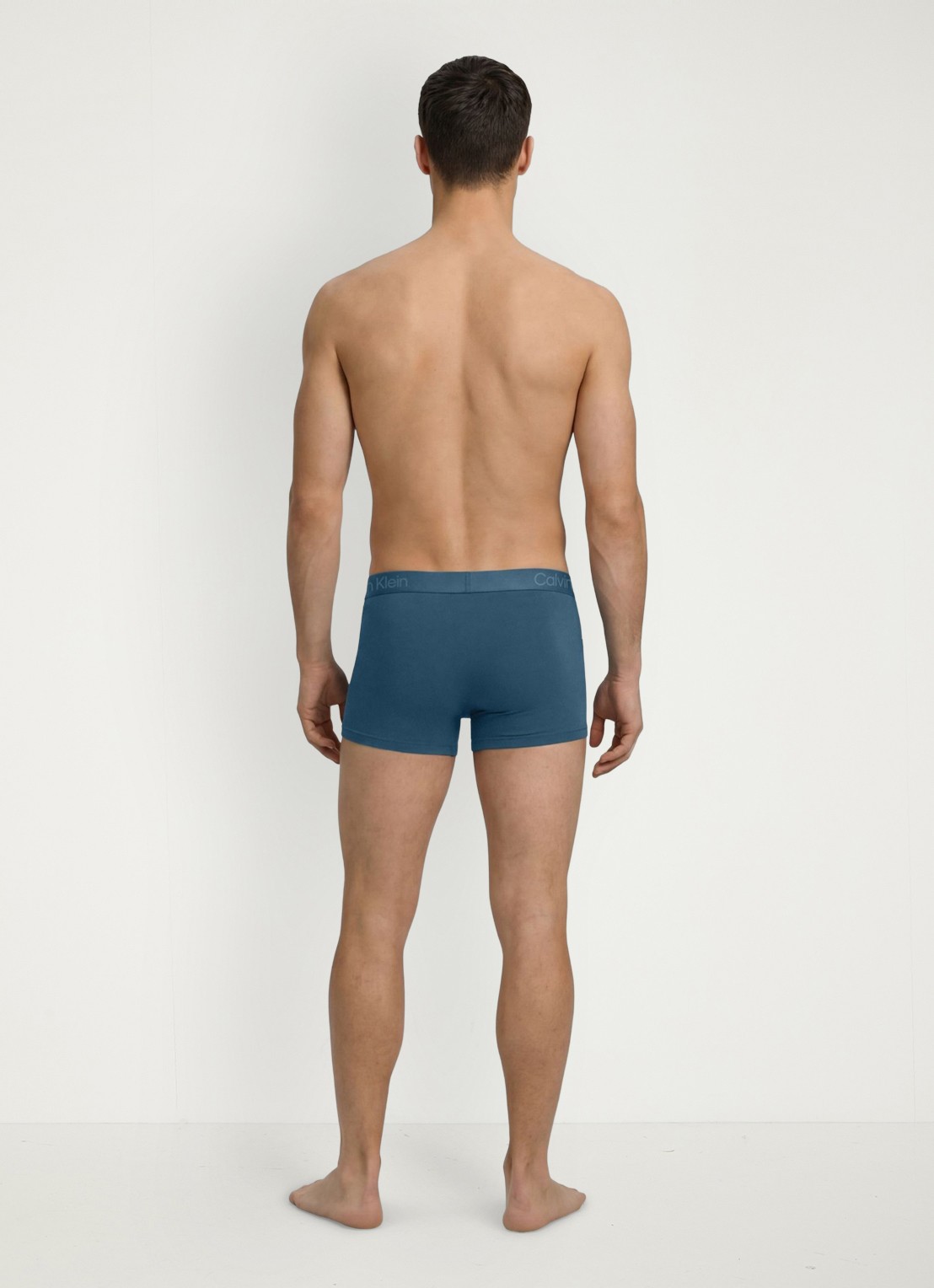 Calvin Klein Boxershorts met logoband in 3-pack - achterkant blauw