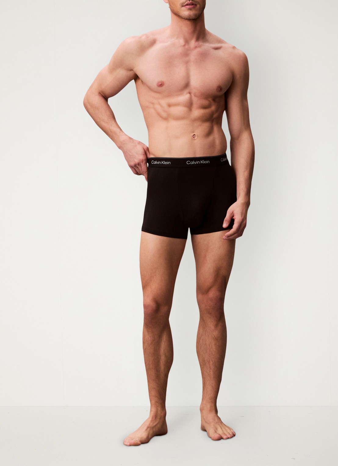 Calvin Klein Boxershorts met logoband in 3-pack - voorkant 3 groen