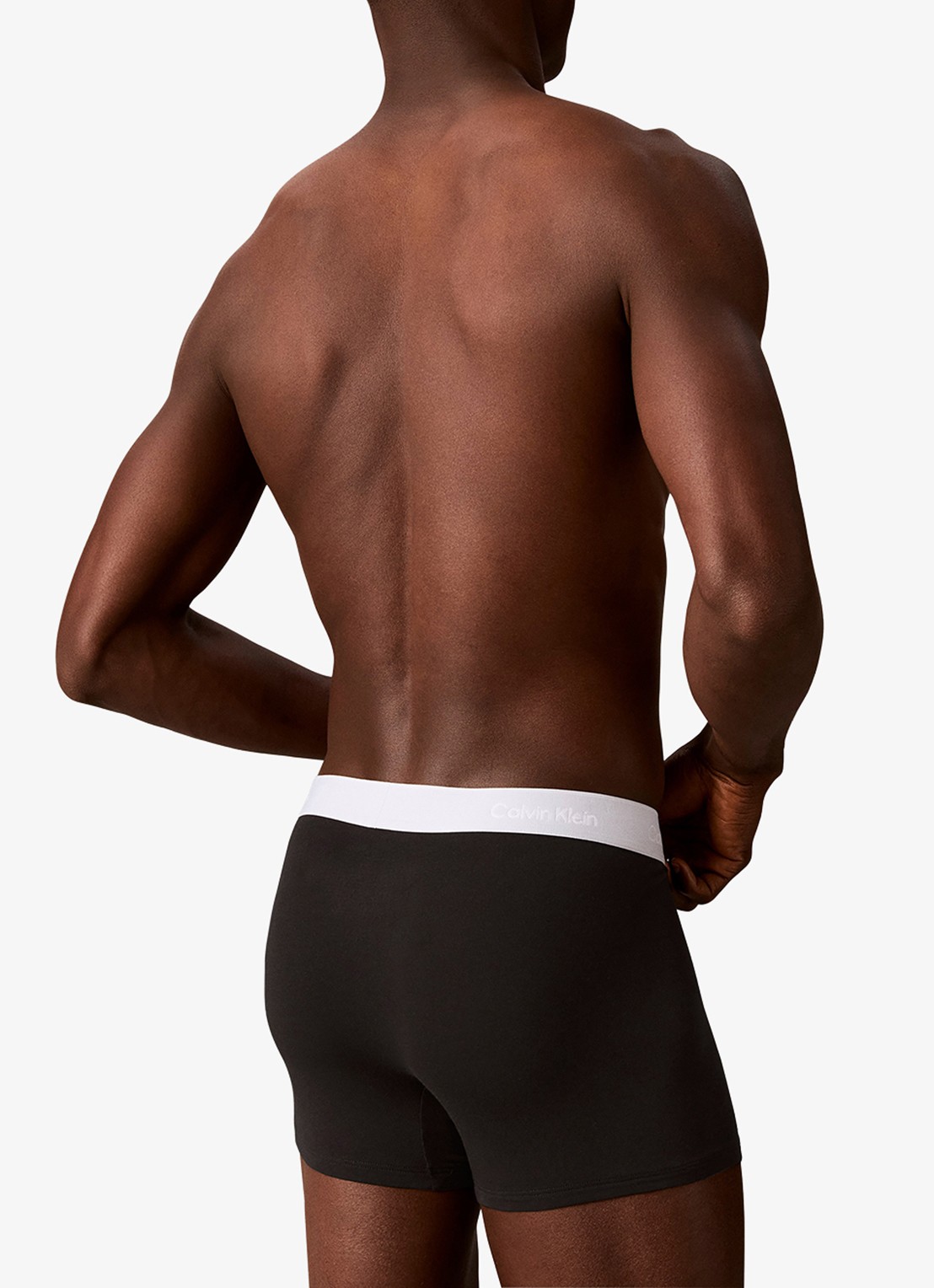 Calvin Klein Boxershorts met logoband in 3-pack - achterkant blauw