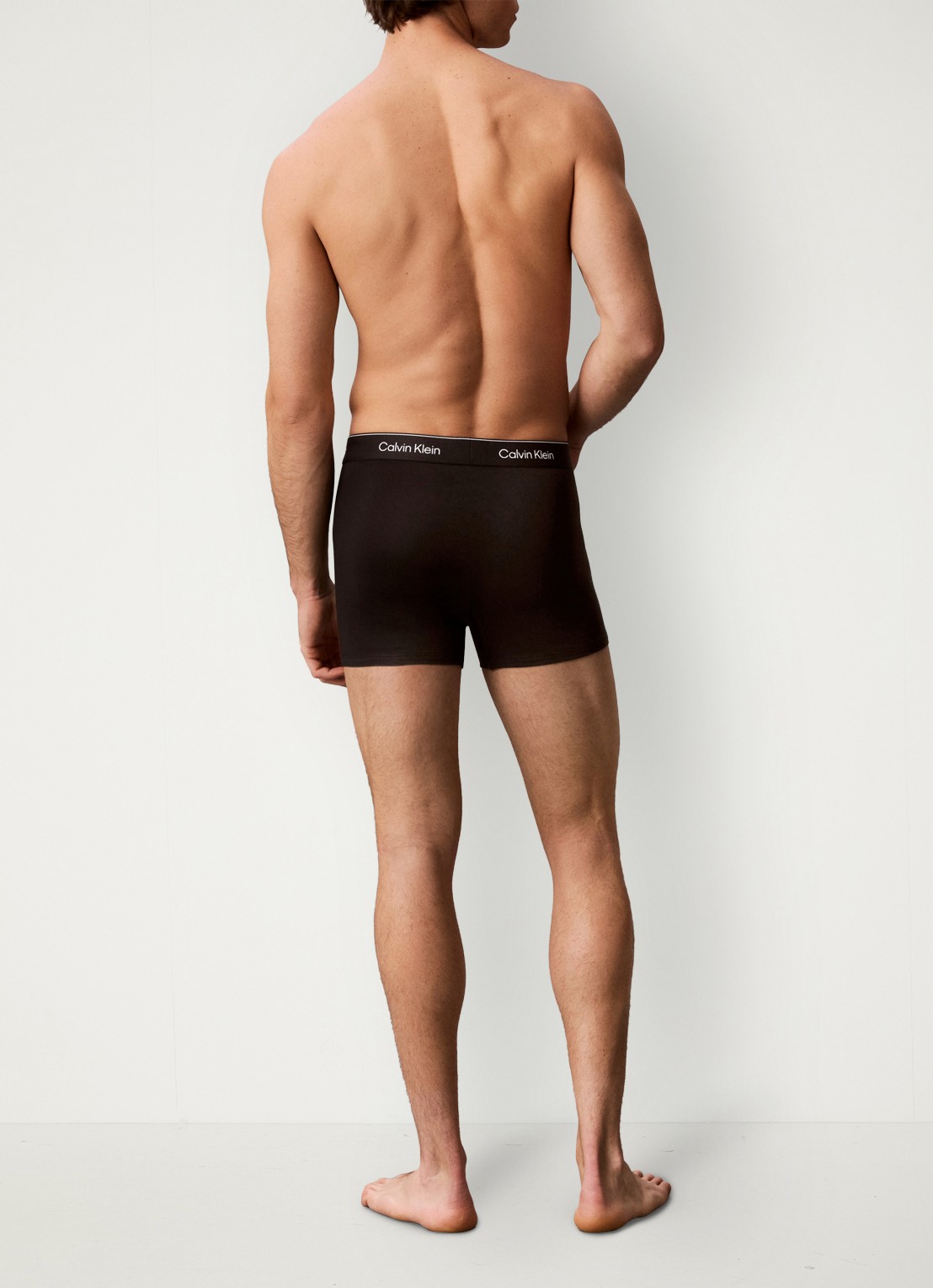Calvin Klein Boxershorts met logoband in 3-pack - achterkant paars