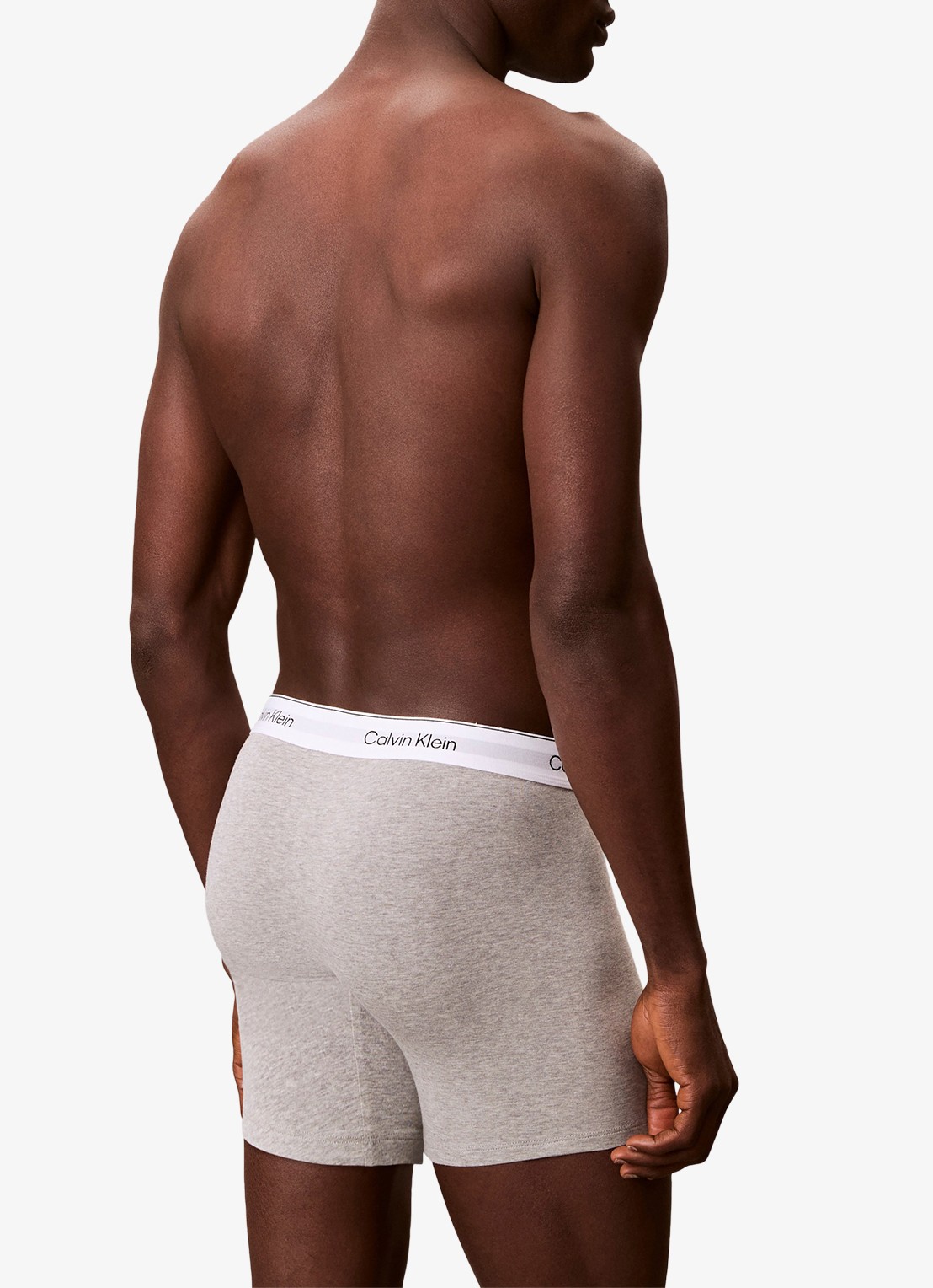 Calvin Klein Boxershorts met logoband in 3-pack - achterkant blauw