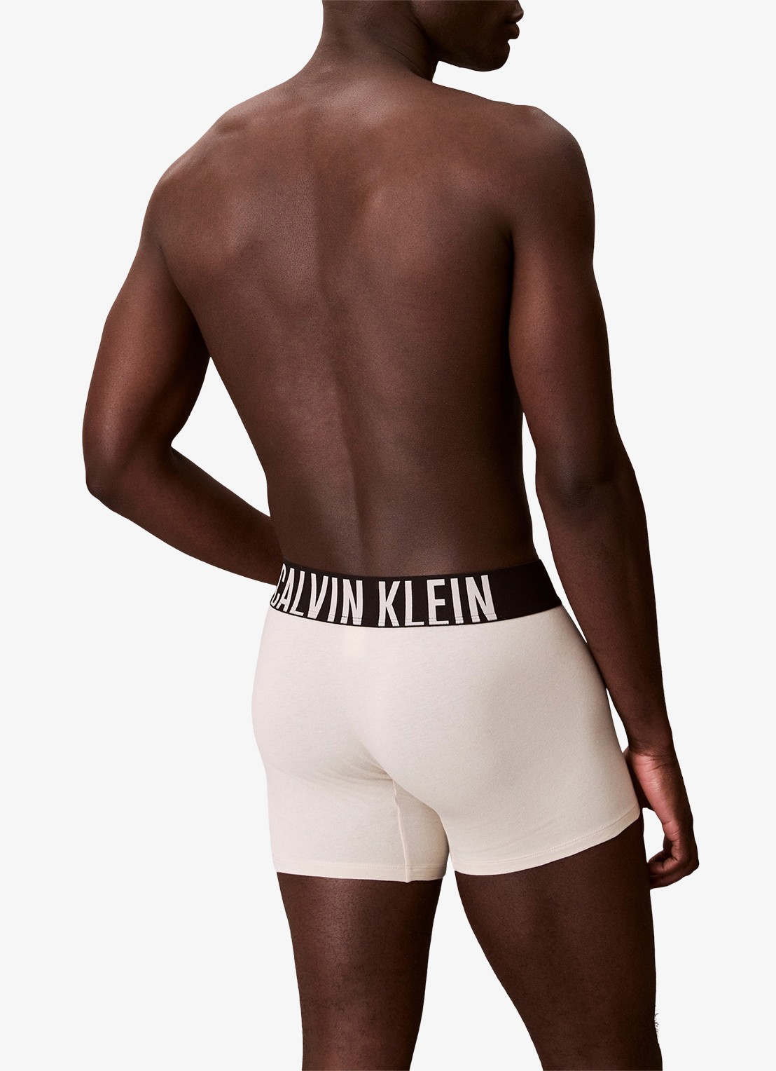 Calvin Klein Boxershorts met logoband in 3-pack - achterkant 3 donkerblauw