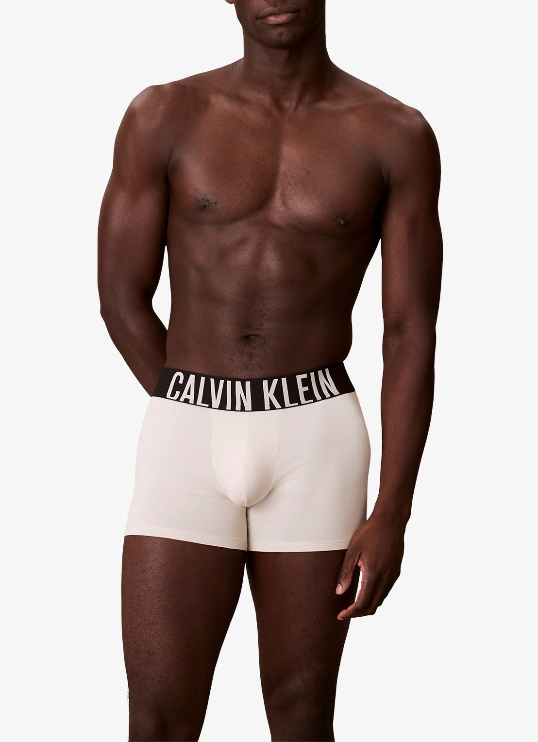 Calvin Klein Boxershorts met logoband in 3-pack - detail donkerblauw