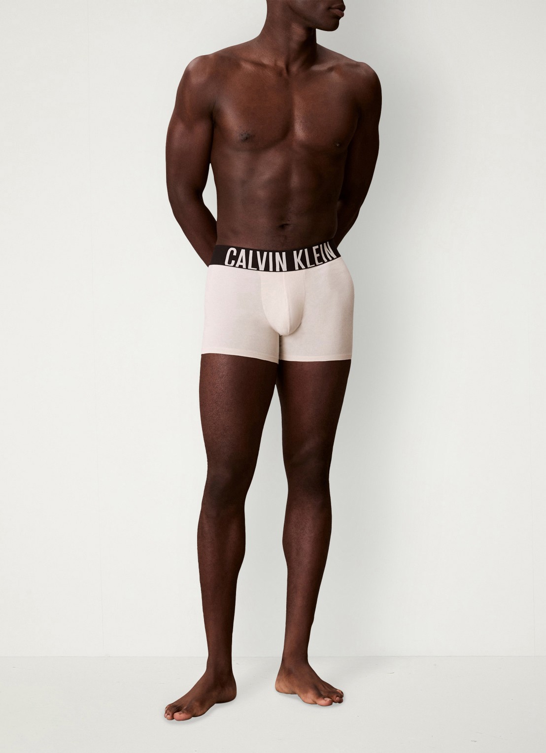 Calvin Klein Boxershorts met logoband in 3-pack - voorkant 5 donkerblauw