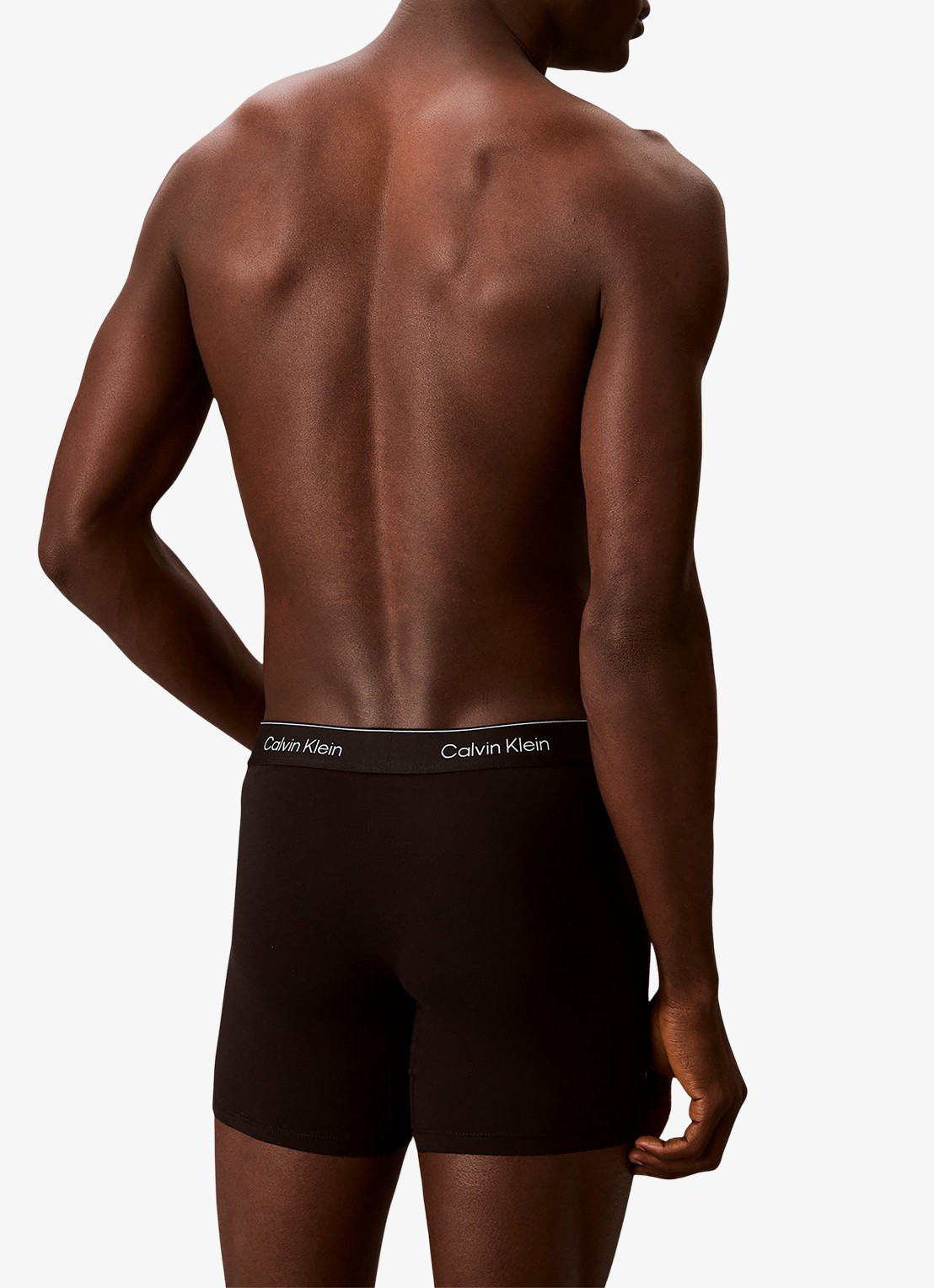 Calvin Klein Boxershorts met logoband in 3-pack - achterkant zwart