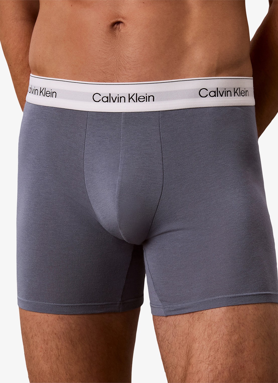 Calvin Klein Boxershorts met logoband in 3-pack - detail 6 beige