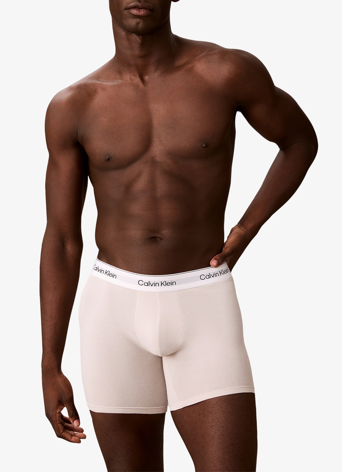 Calvin Klein Boxershorts met logoband in 3-pack - detail groen