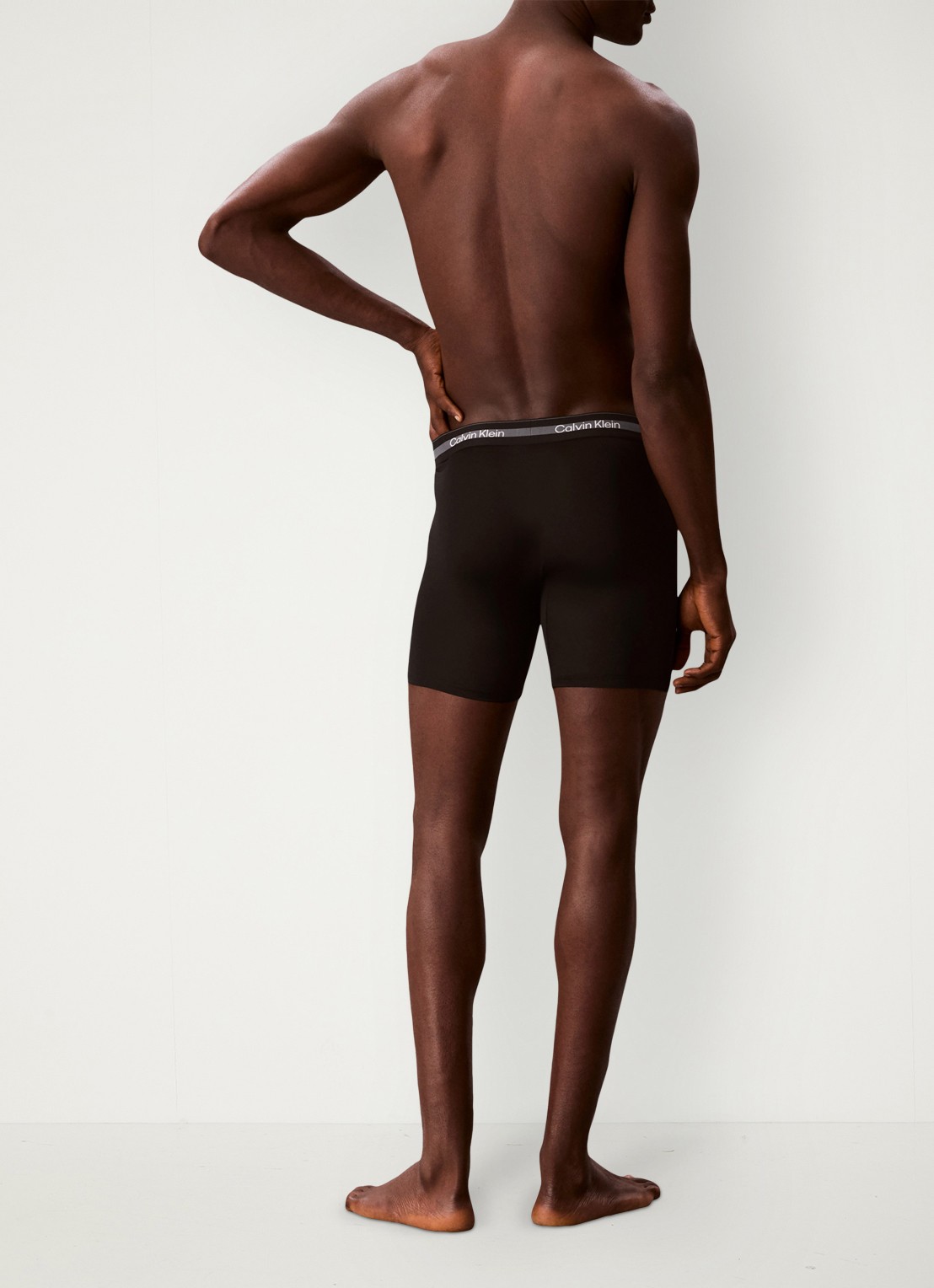 Calvin Klein Boxershorts met logoband in 3-pack - achterkant 6 zwart