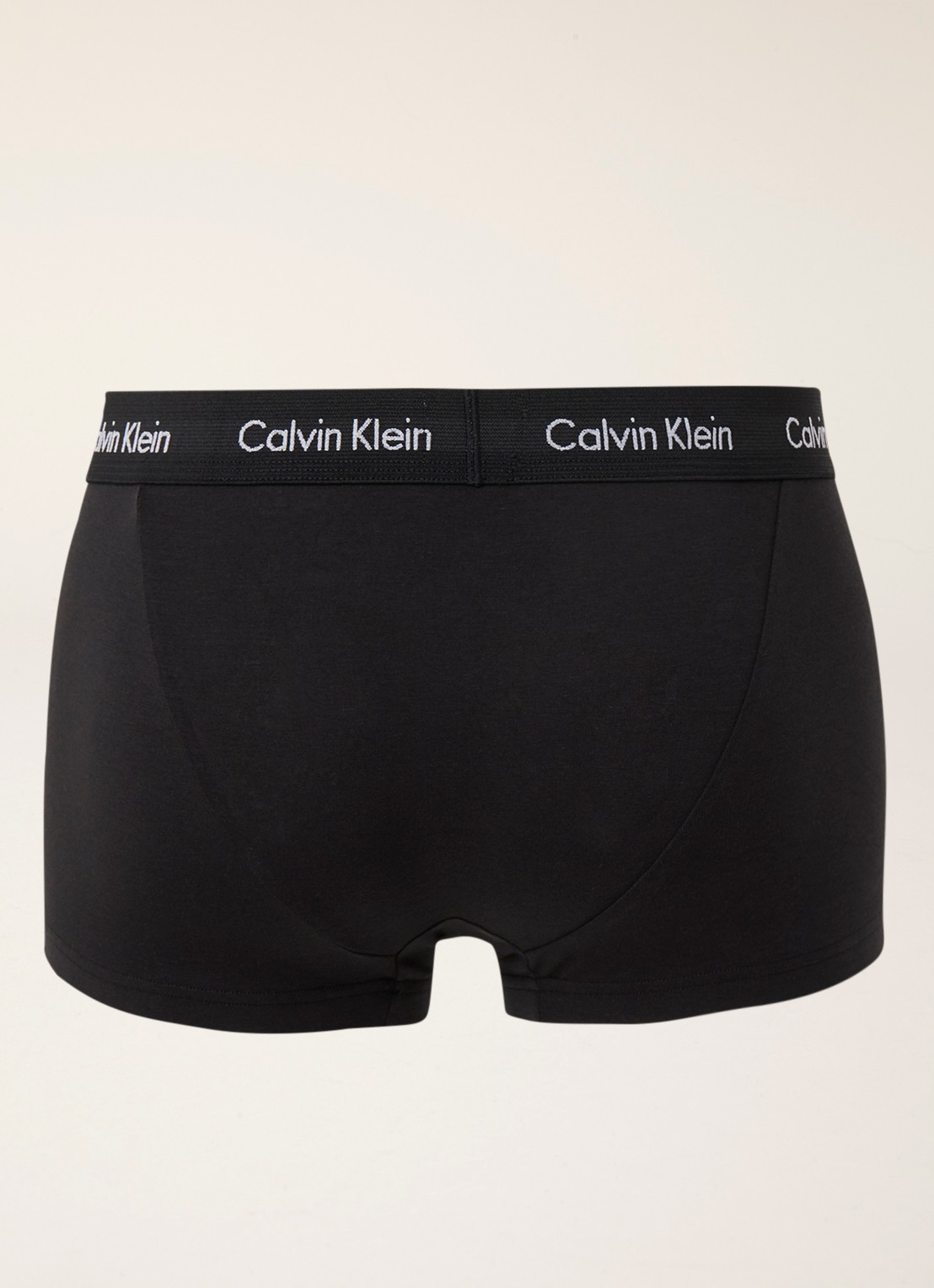 Calvin Klein Boxershorts met logoband in 3-pack - achterkant zwart