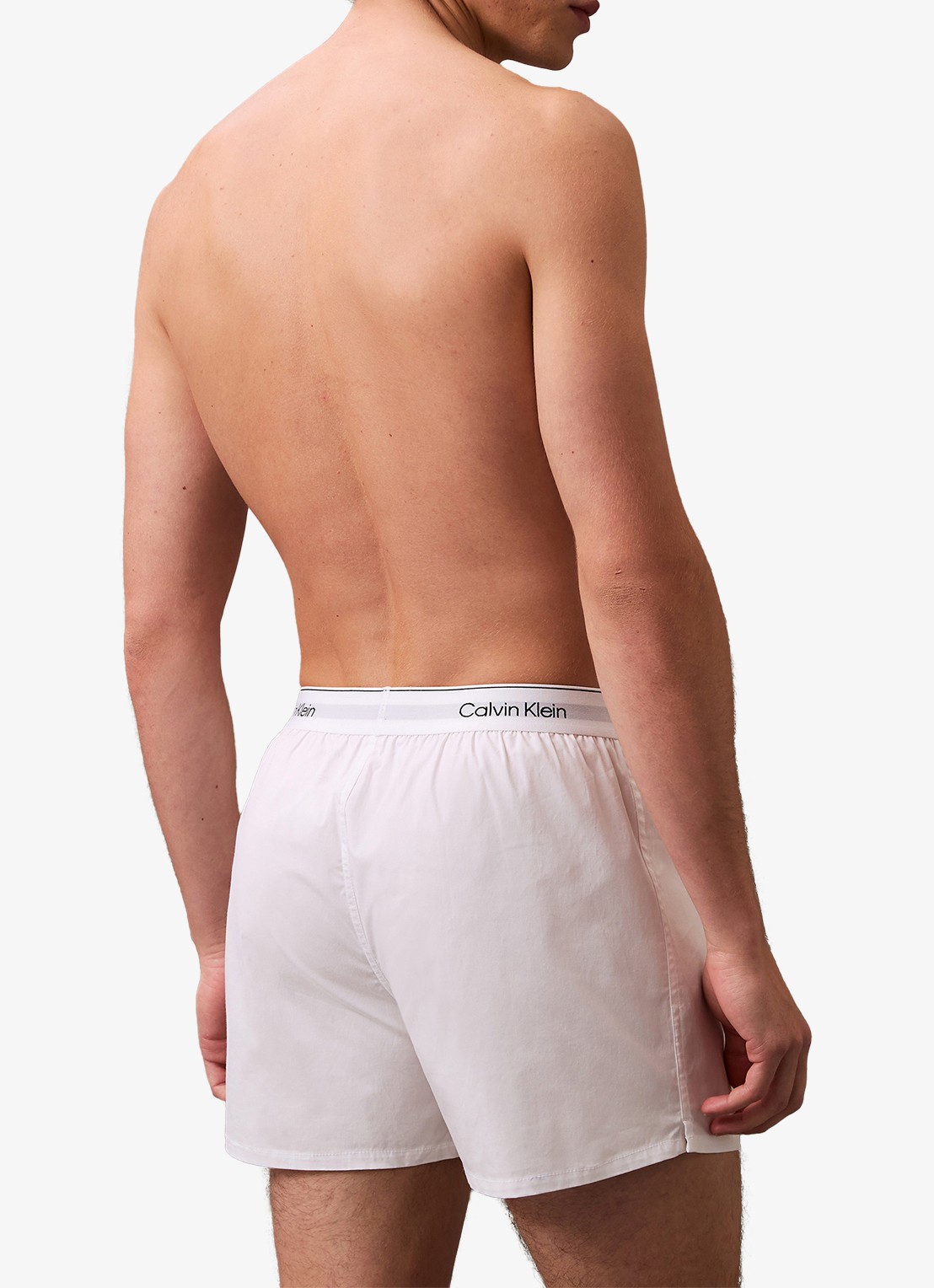 Calvin Klein Boxershorts met logoband in 3-pack - achterkant wit