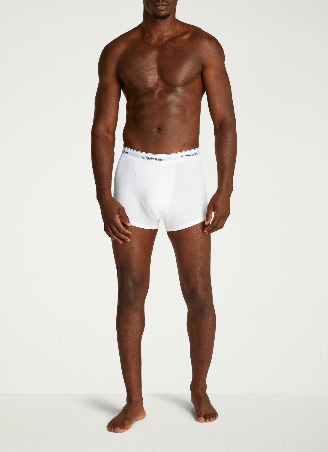 Calvin Klein Boxershorts met logoband in 3-pack - voorkant 5 wit