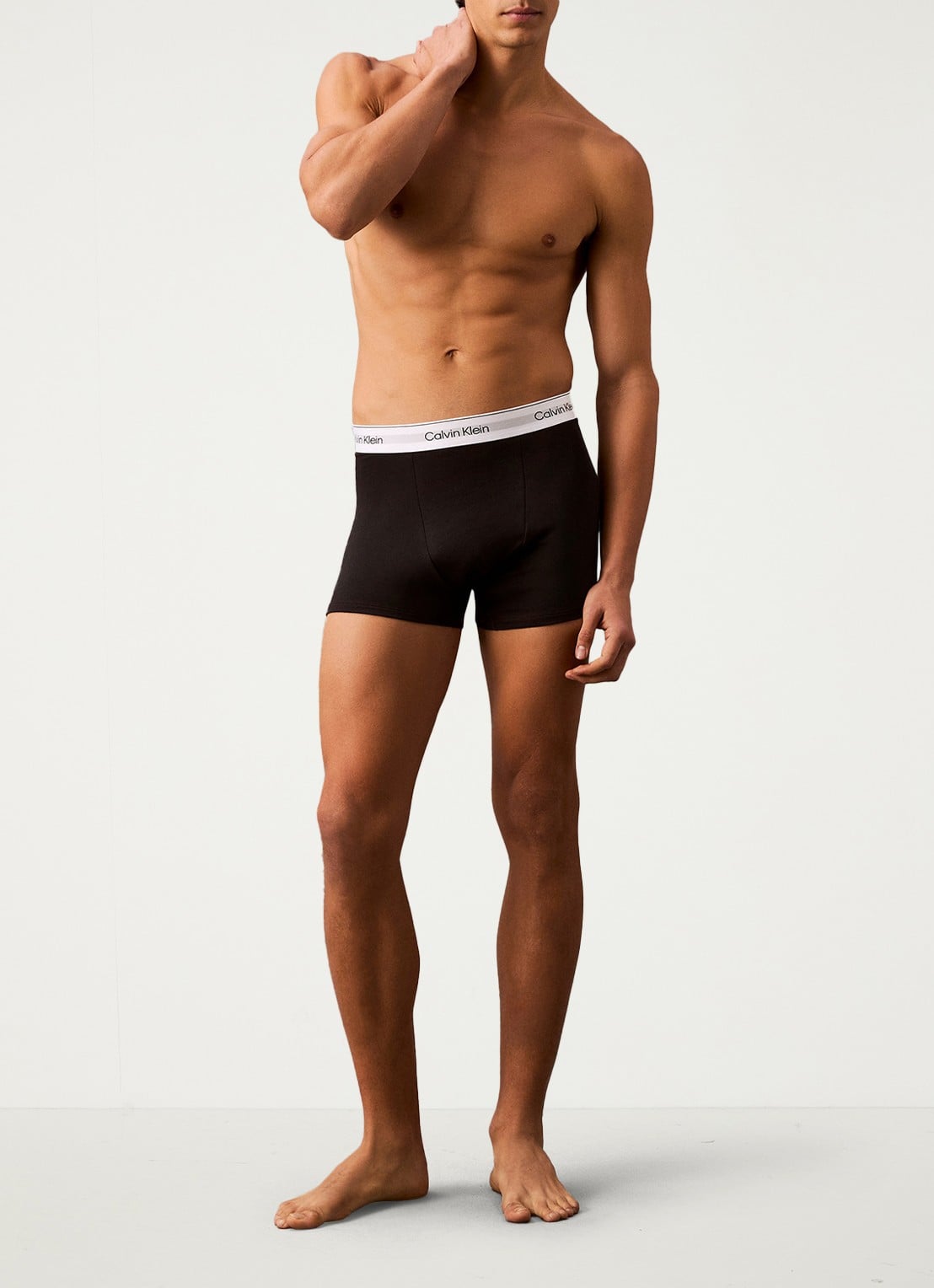 Calvin Klein Boxershorts met logoband in 3-pack - detail 5 zwart