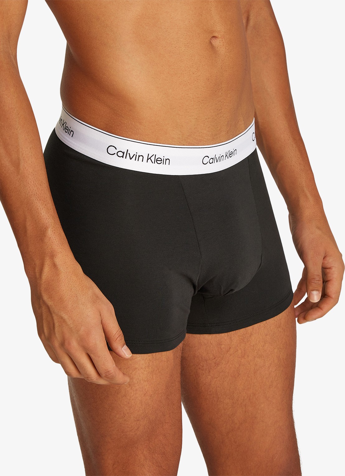Calvin Klein Boxershorts met logoband in 3-pack - detail 3 blauw