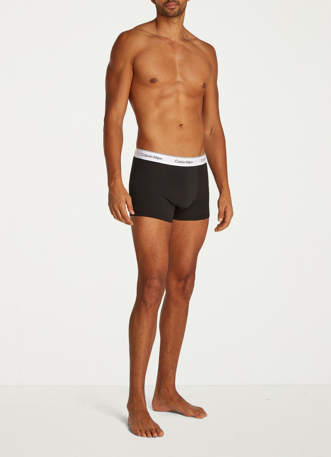 Calvin Klein Boxershorts met logoband in 3-pack - voorkant 5 blauw