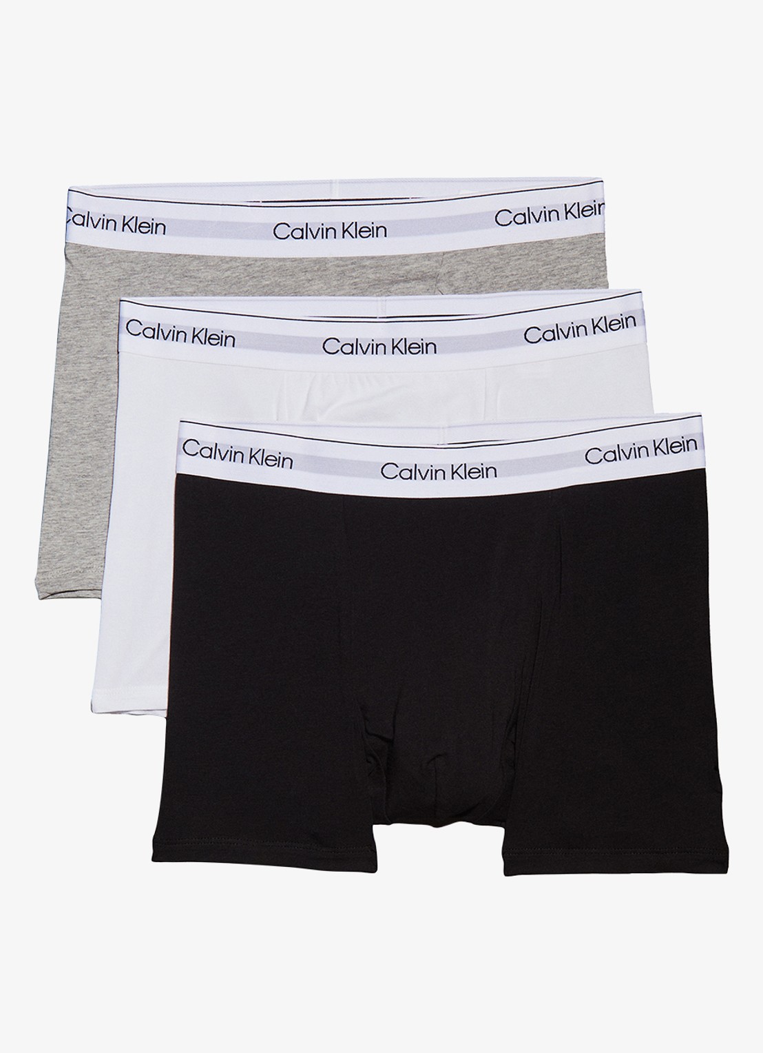 Calvin Klein Boxershorts met logoband in 3-pack - voorkant 2 multicolor