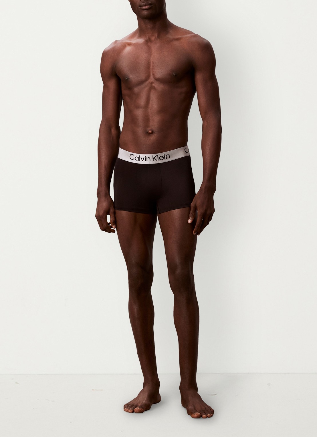 Calvin Klein Boxershorts met logoband in 3-pack - voorkant 3 zwart
