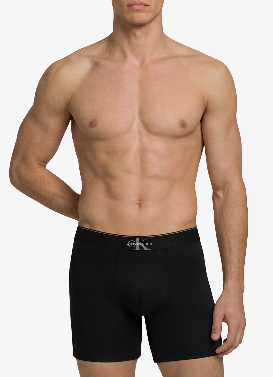 Calvin Klein Boxershorts met logoband in 3-pack - detail zwart