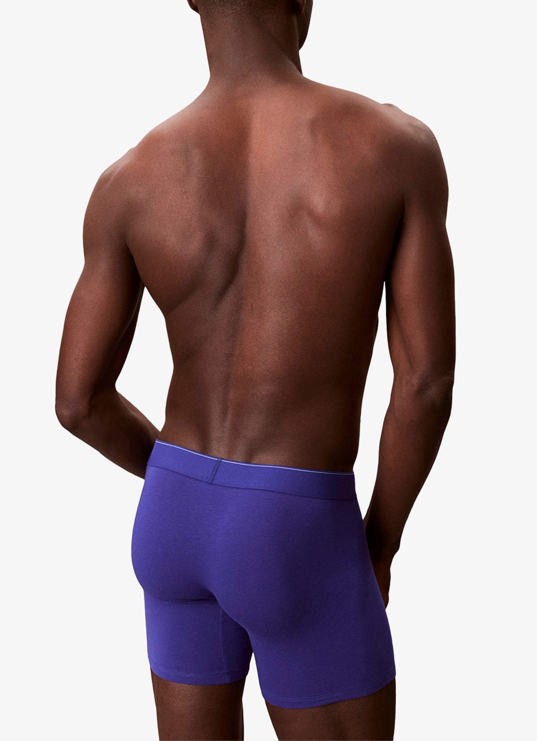 Calvin Klein Boxershorts met logoband in 3-pack - achterkant 3 blauw