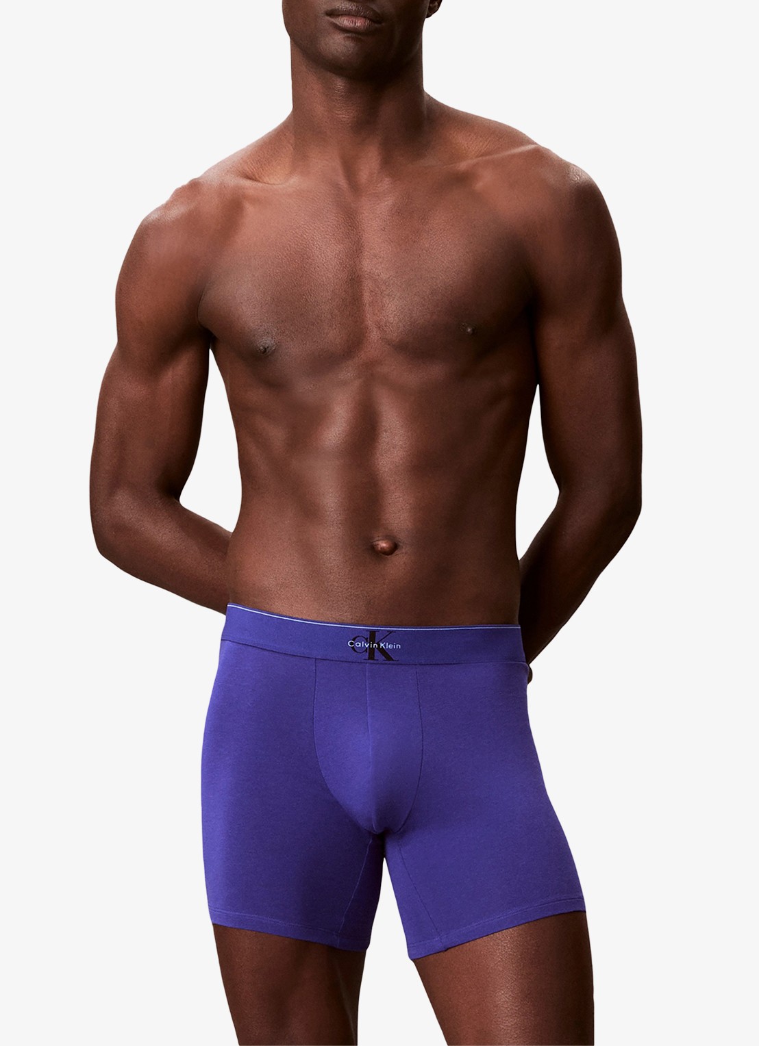 Calvin Klein Boxershorts met logoband in 3-pack - detail 4 blauw