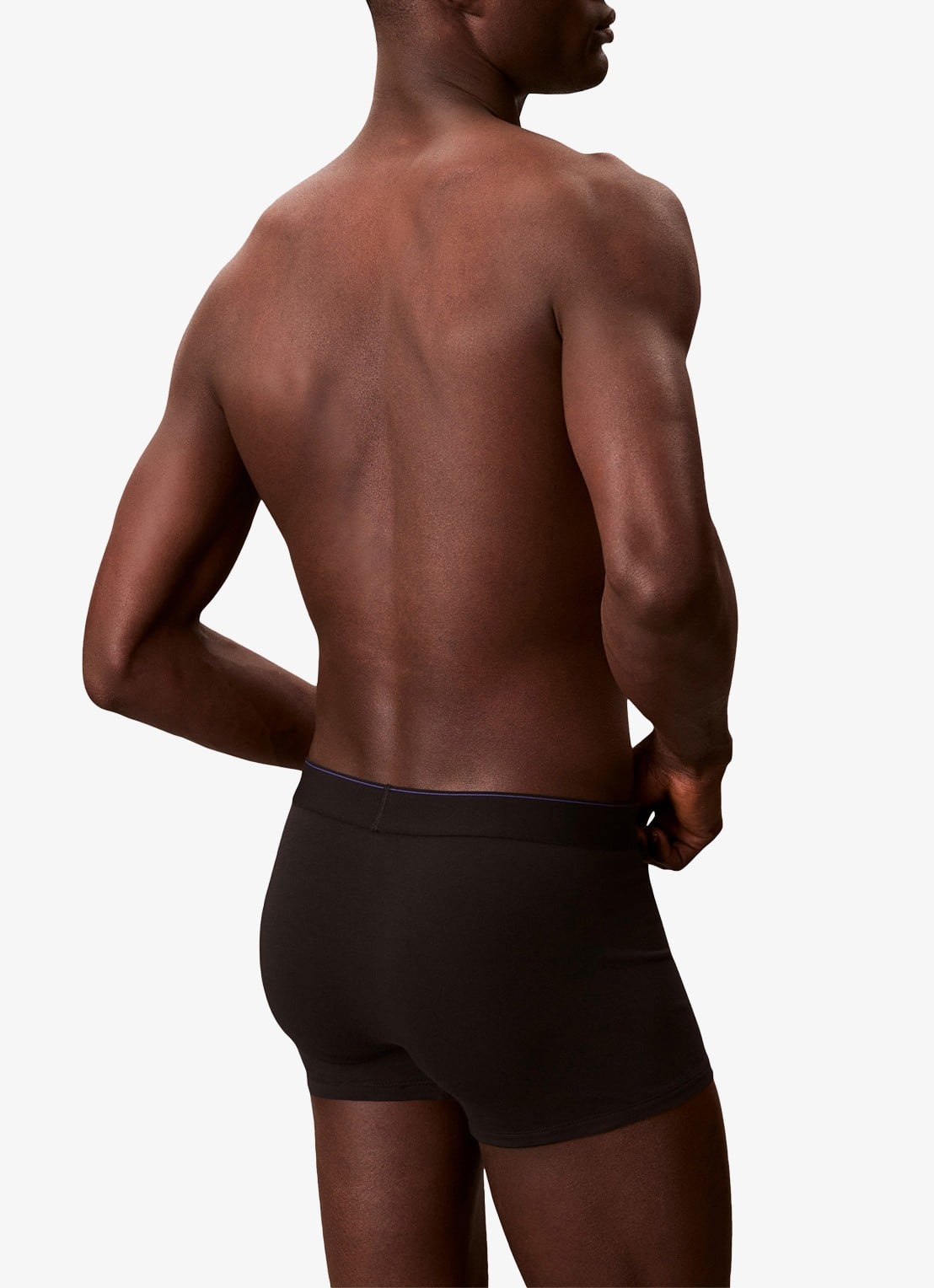Calvin Klein Boxershorts met logoband in 3-pack - achterkant blauw