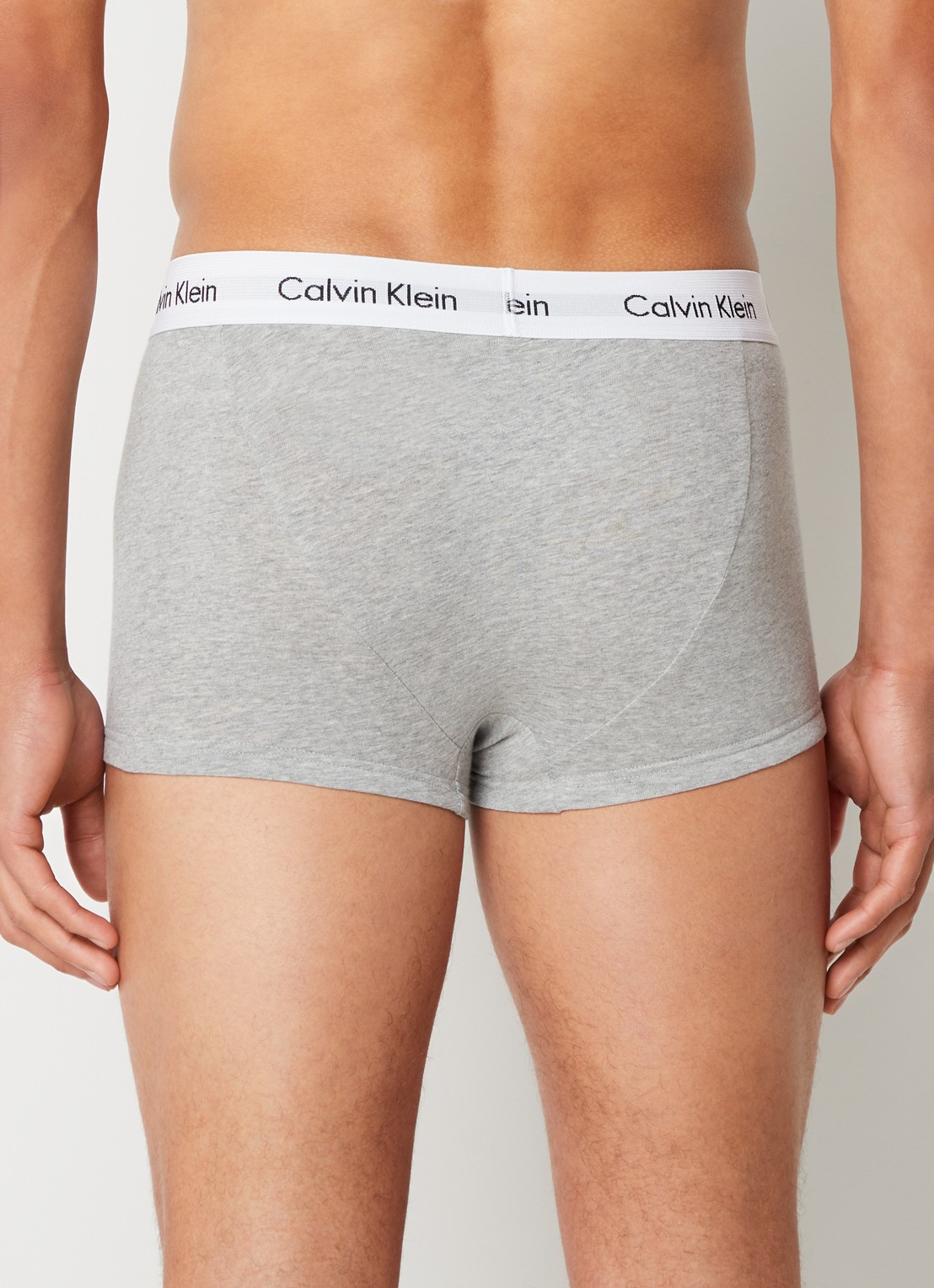 Calvin Klein Boxershorts met logoband in 3-pack  - achterkant grijs