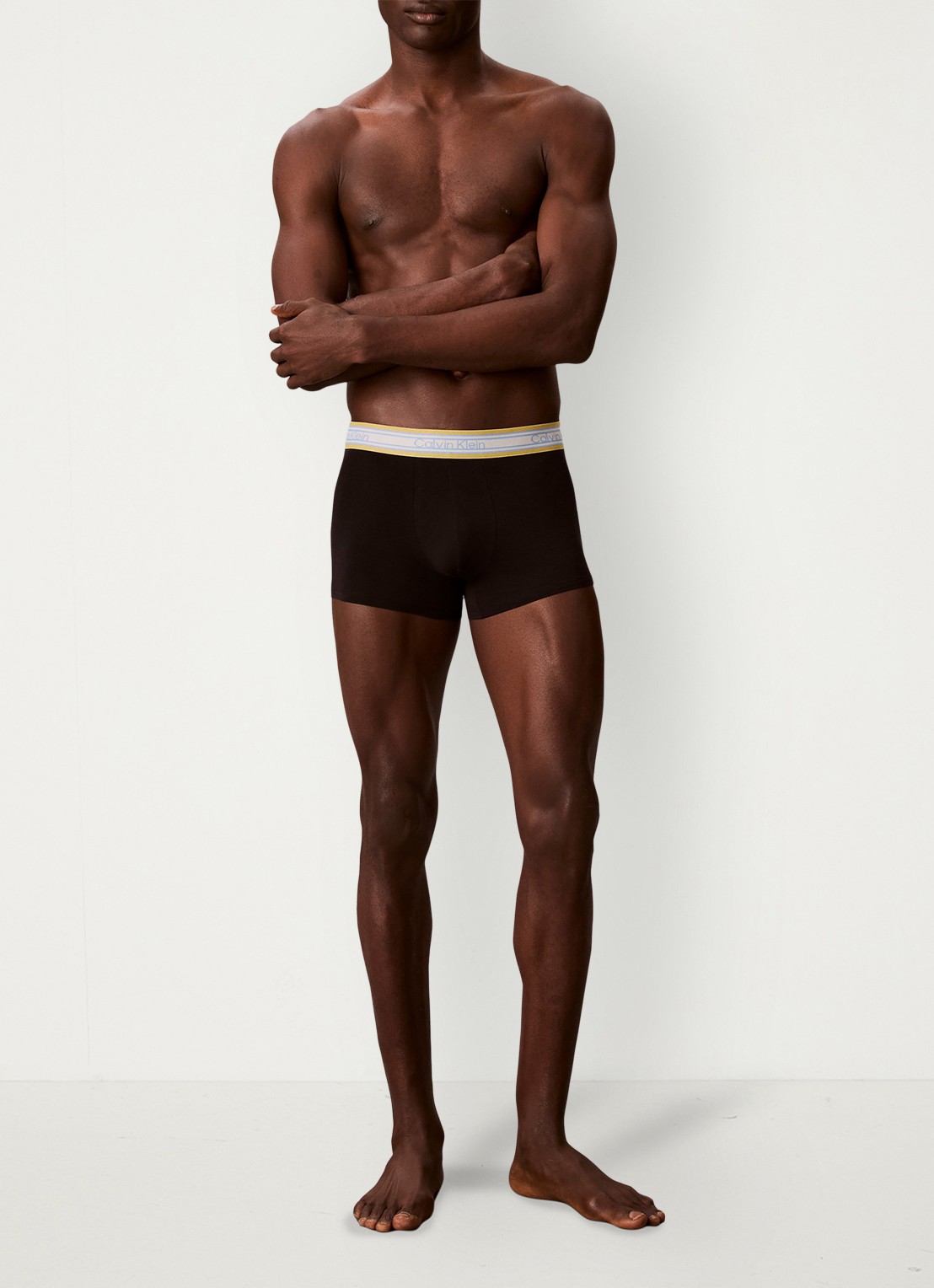 Calvin Klein Boxerslips met logoband in 3-pack - voorkant 3 beige