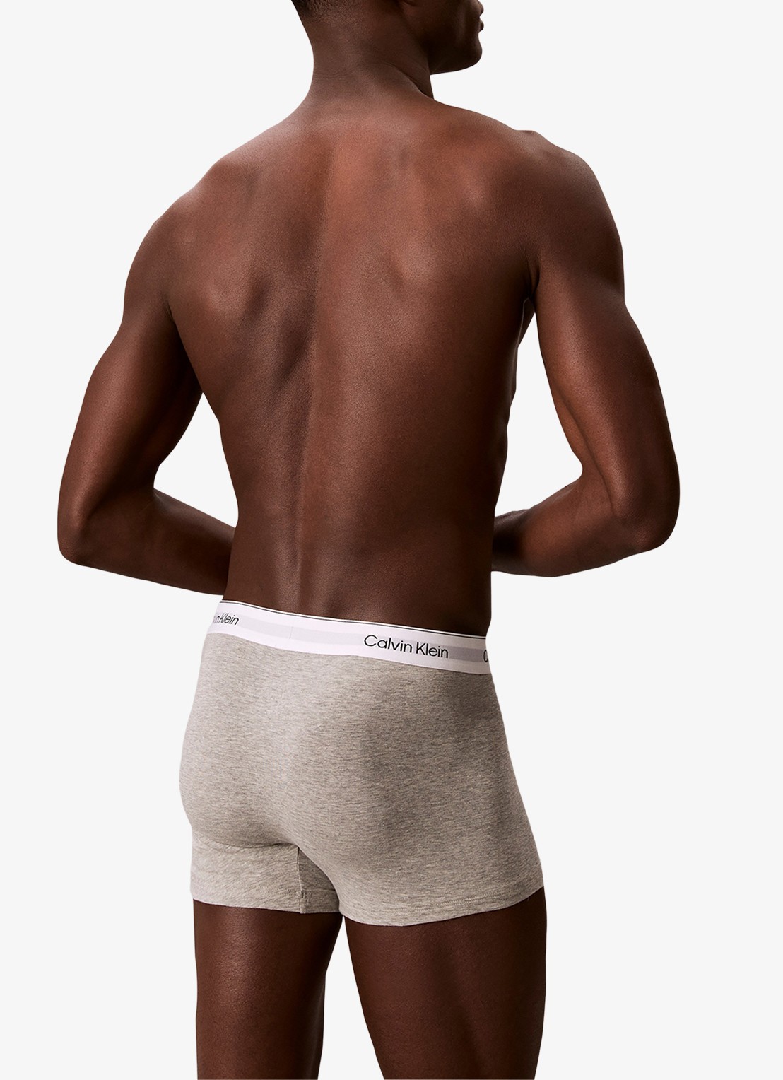 Calvin Klein Boxerslips met logoband in 3-pack - achterkant paars