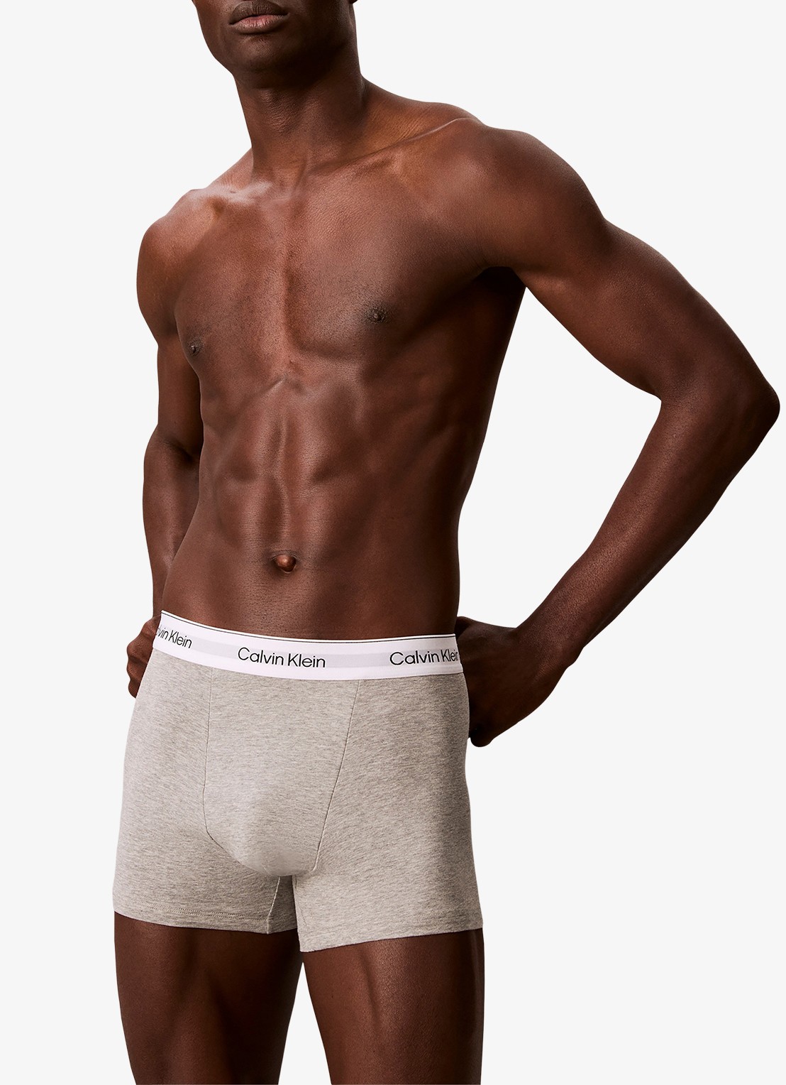 Calvin Klein Boxerslips met logoband in 3-pack - detail 2 paars