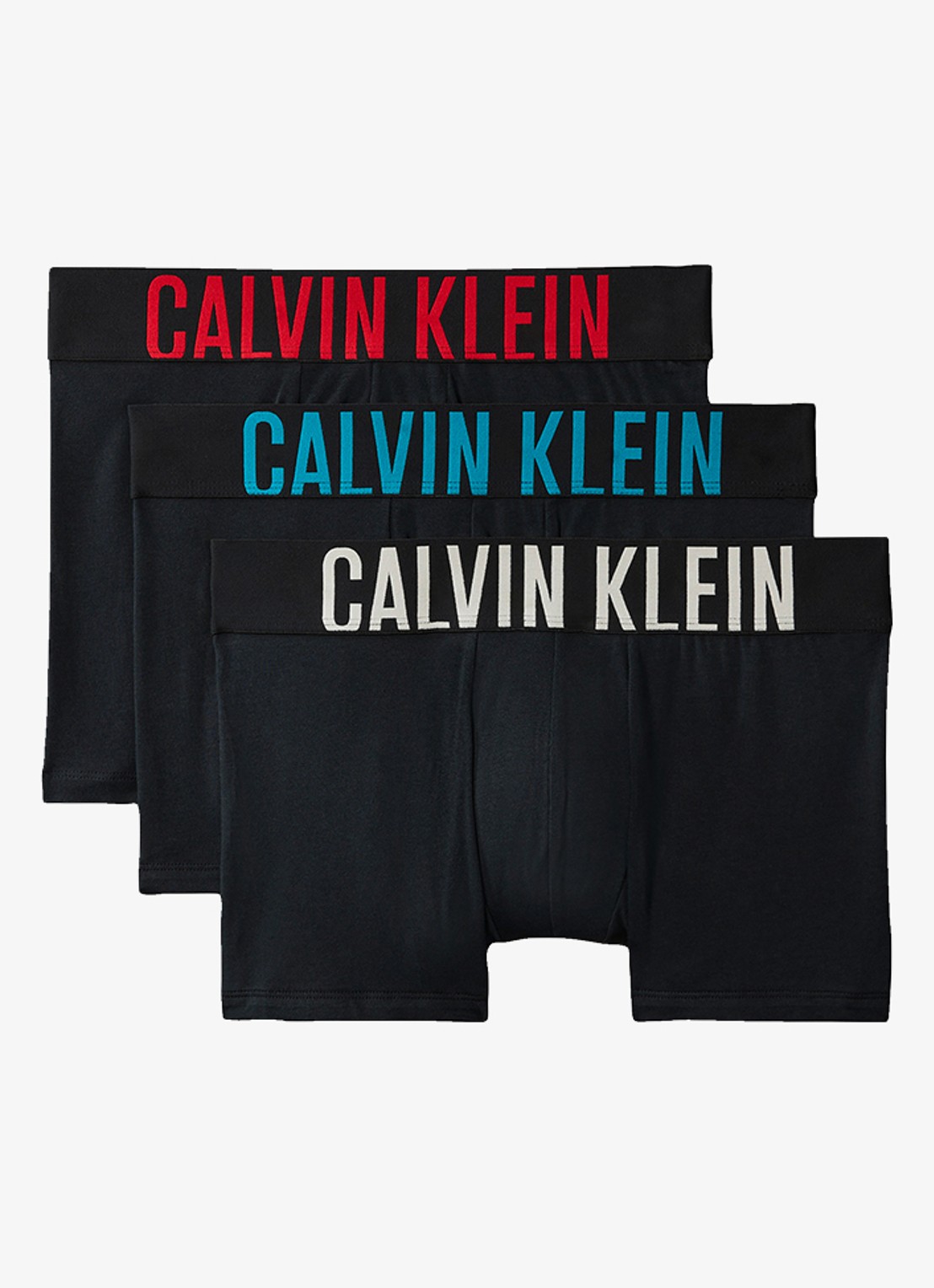 Calvin Klein Boxerslips met logoband in 3-pack - voorkant 4 multicolor