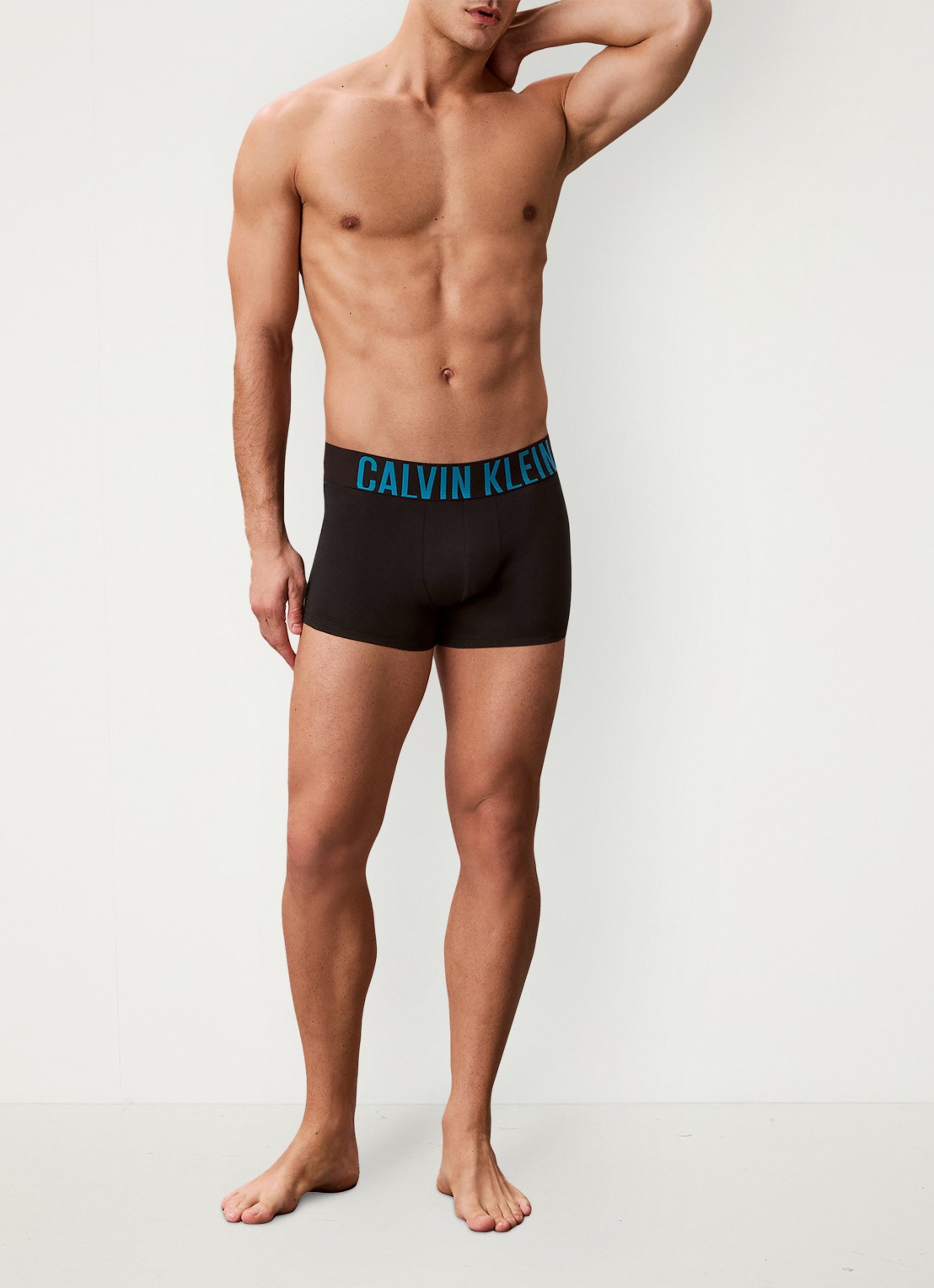 Calvin Klein Boxerslips met logoband in 3-pack - voorkant 5 multicolor