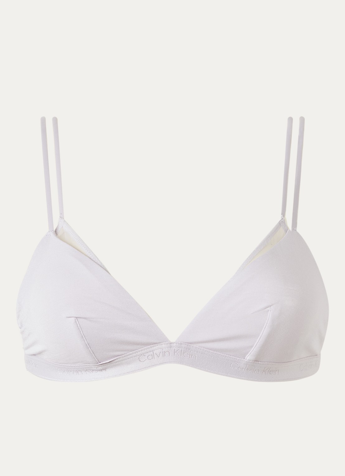 Calvin Klein Bralette met mesh detail - voorkant lila