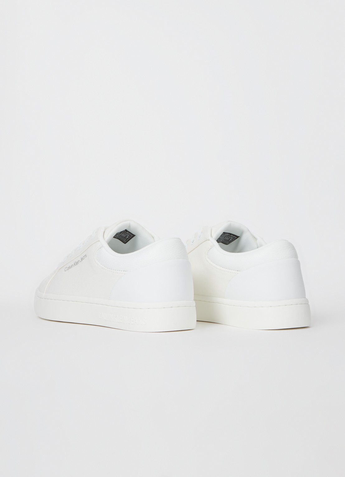 Calvin Klein Classic Cupsole sneaker van canvas - achterkant 5 wit