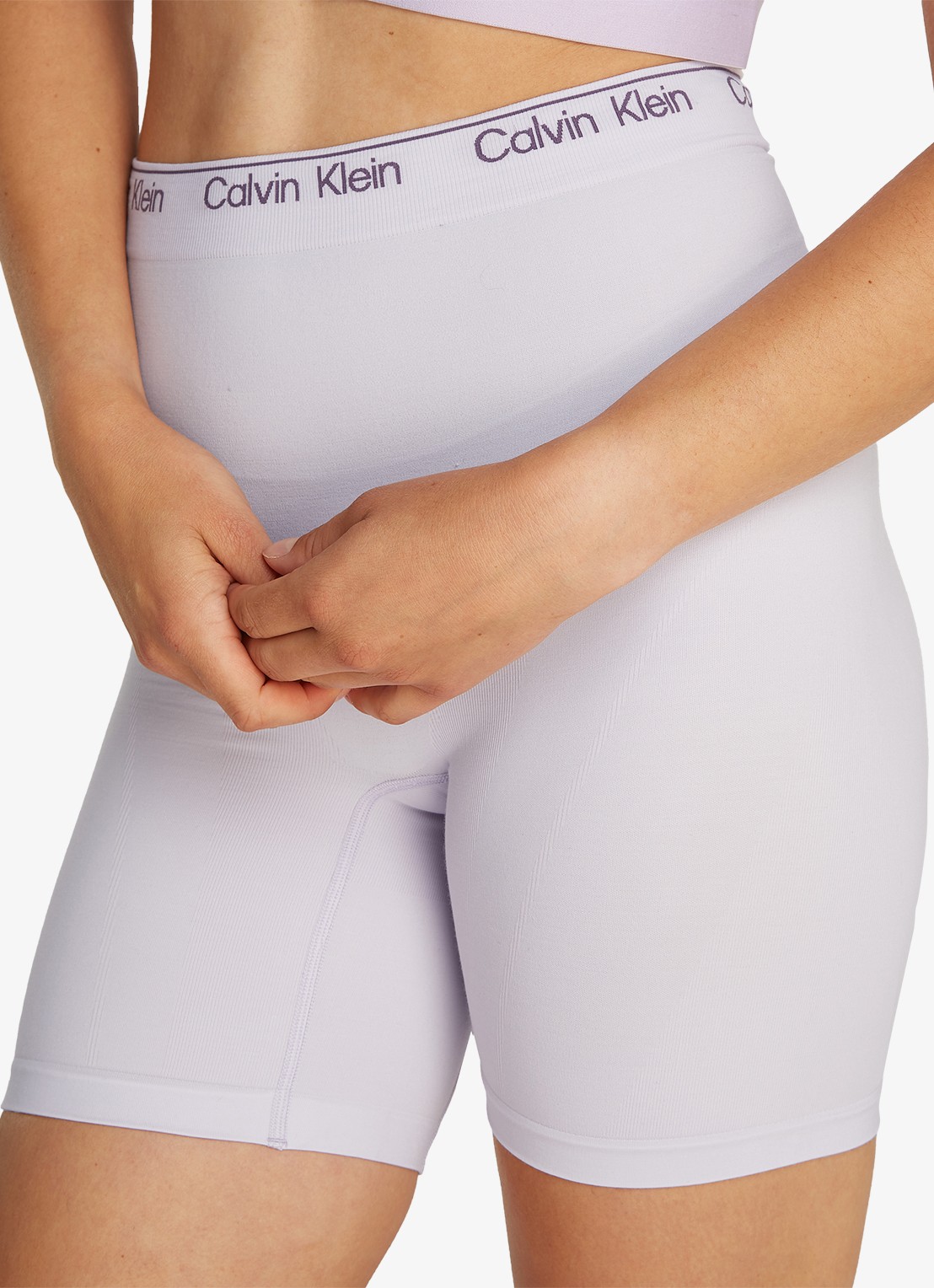 Calvin Klein Corrigerende short met logoband - detail 5 lila