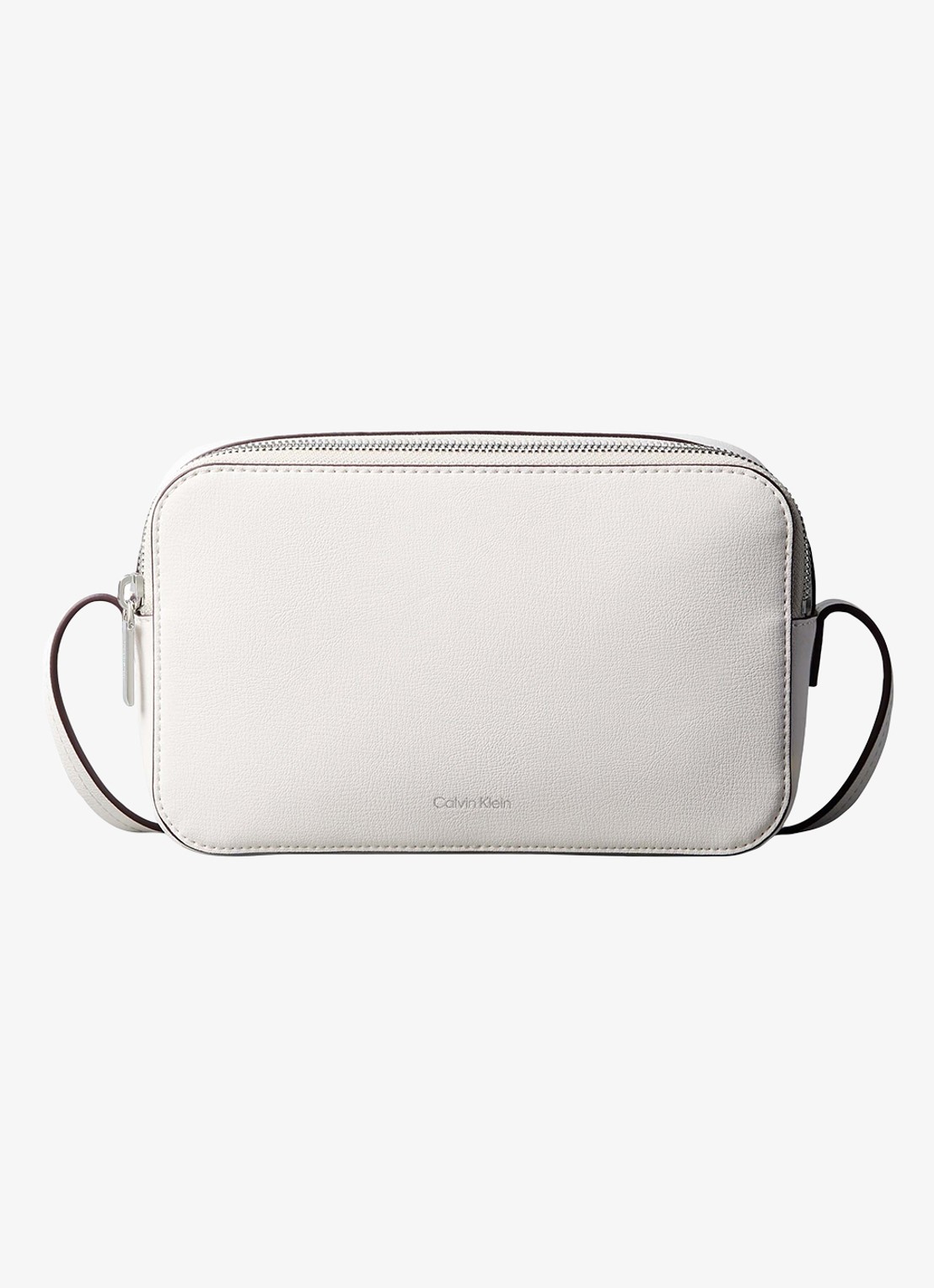 Calvin Klein Crossbodytas met logo - voorkant wit