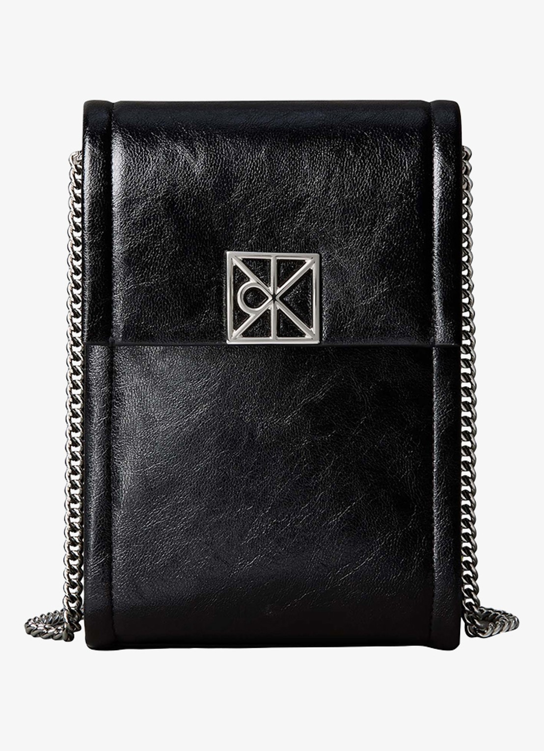 Calvin Klein Crossbodytas met logo - voorkant zwart