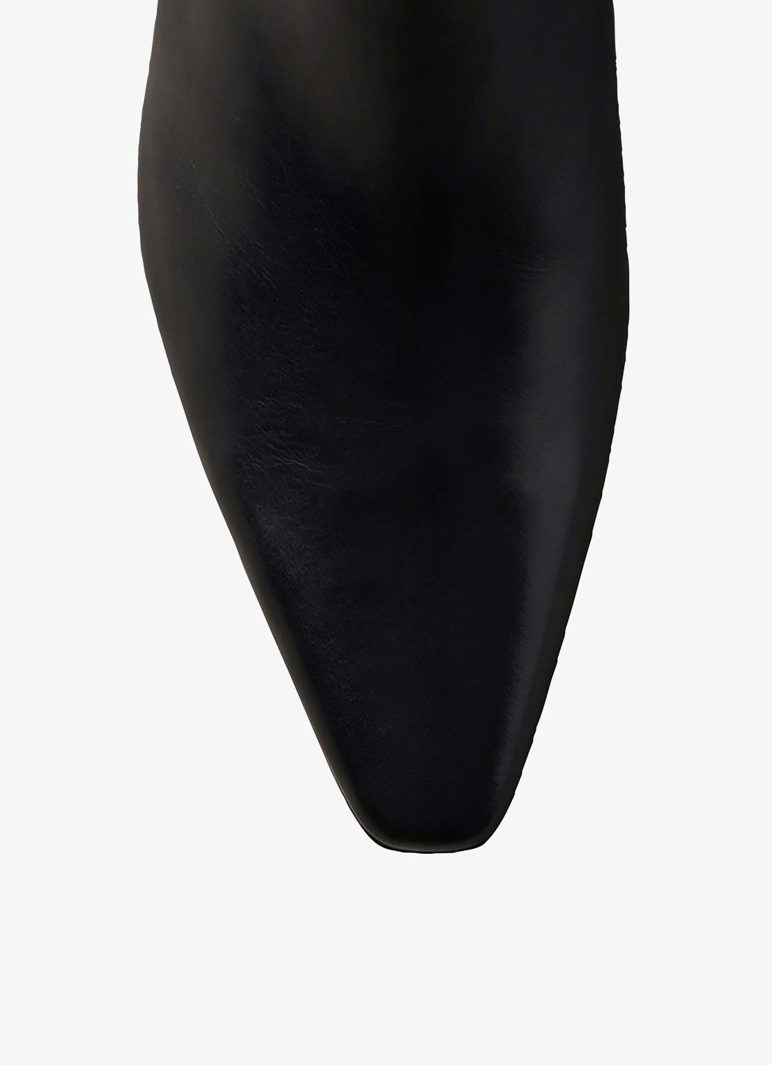 Calvin Klein Enkellaarsje van leer - detail 2 zwart