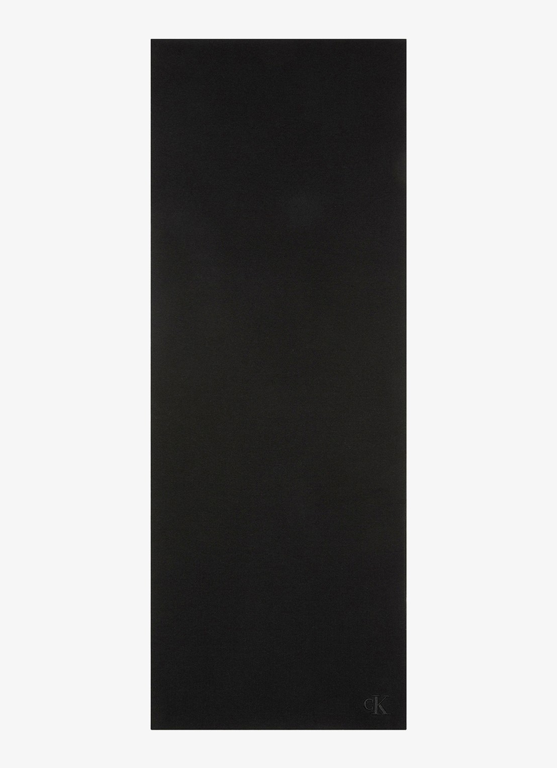 Calvin Klein Fijngebreide sjaal met logoborduring - detail 4 zwart