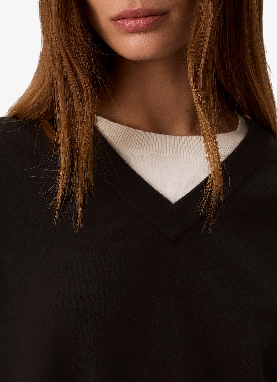 Calvin Klein Fijngebreide trui met logoborduring - detail 2 zwart