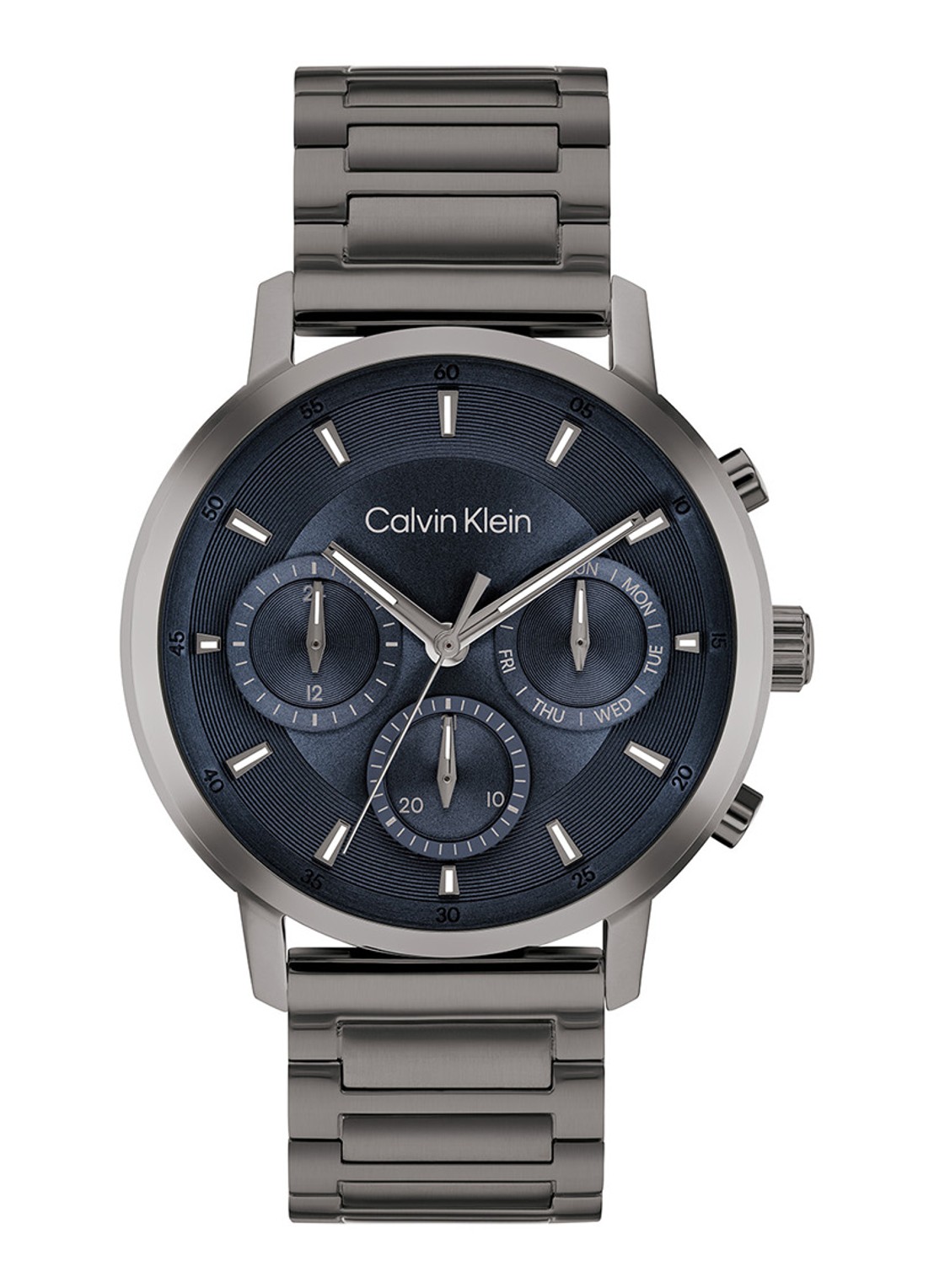 Calvin Klein Gauge horloge CK25200495 - voorkant antraciet