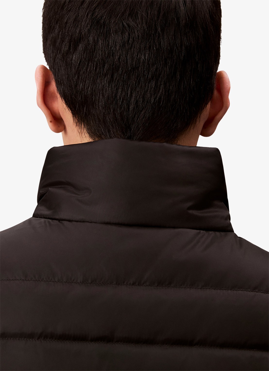 Calvin Klein Gewatteerde bodywarmer met opstaande kraag  - detail 3 zwart