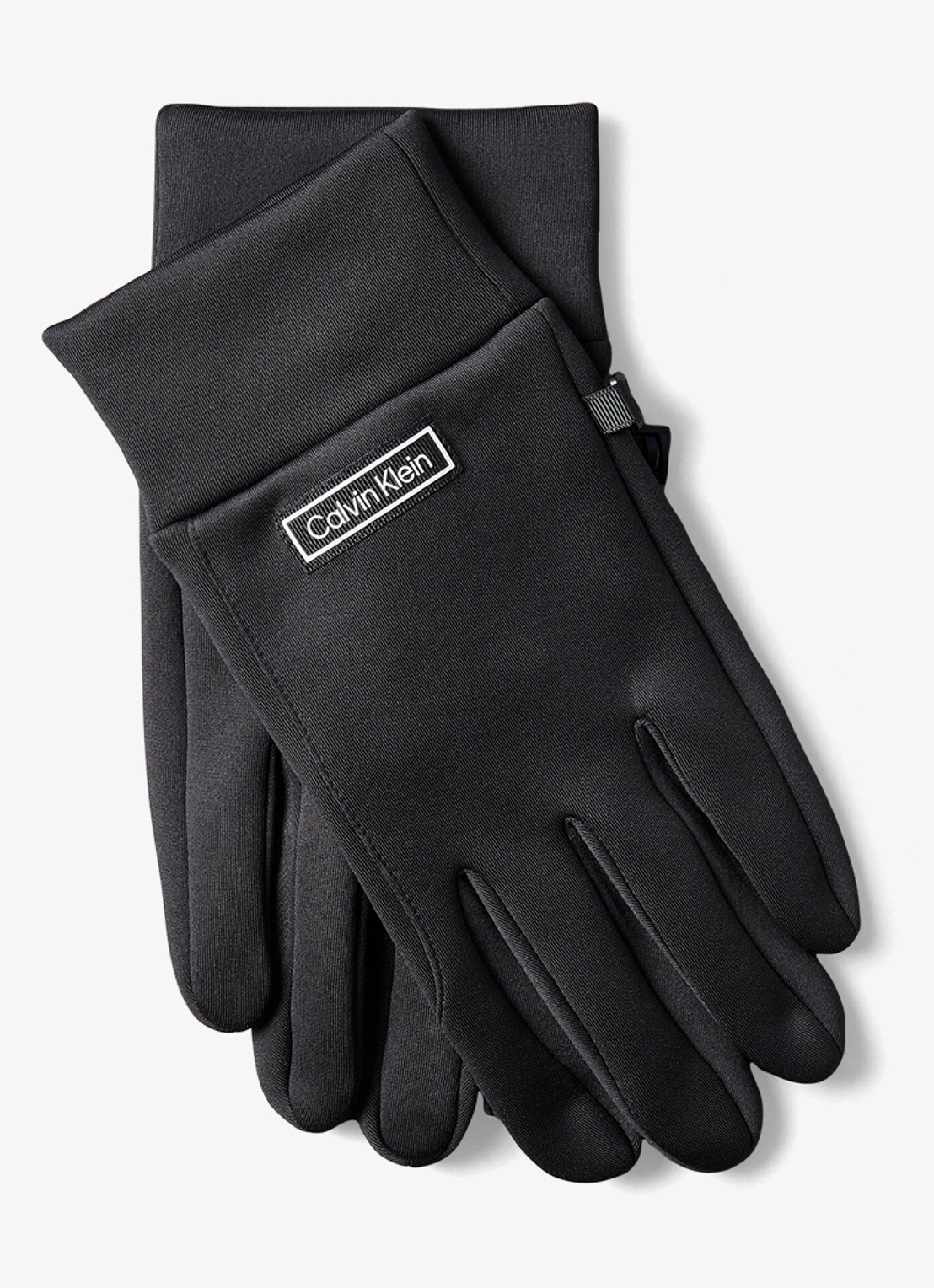 Calvin Klein Handschoenen met logo - detail 2 zwart
