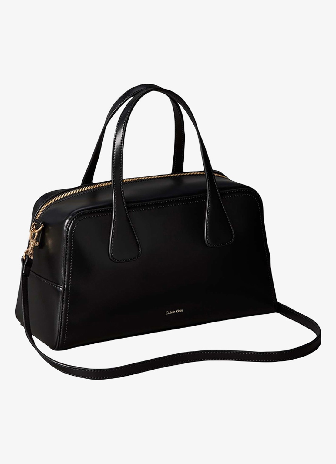 Calvin Klein Handtas met logo - achterkant zwart