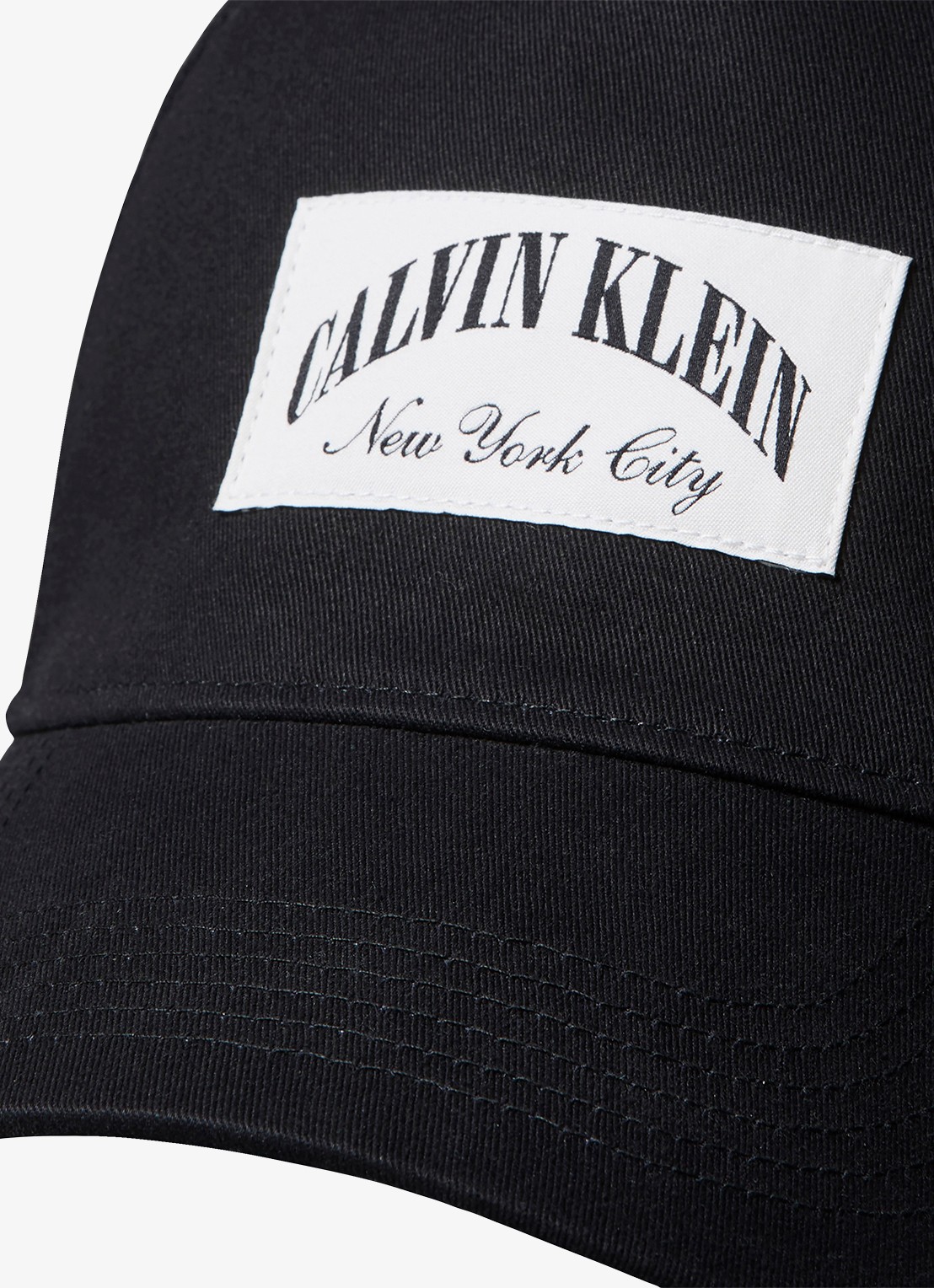 Calvin Klein Heritage pet met logo - detail 2 zwart