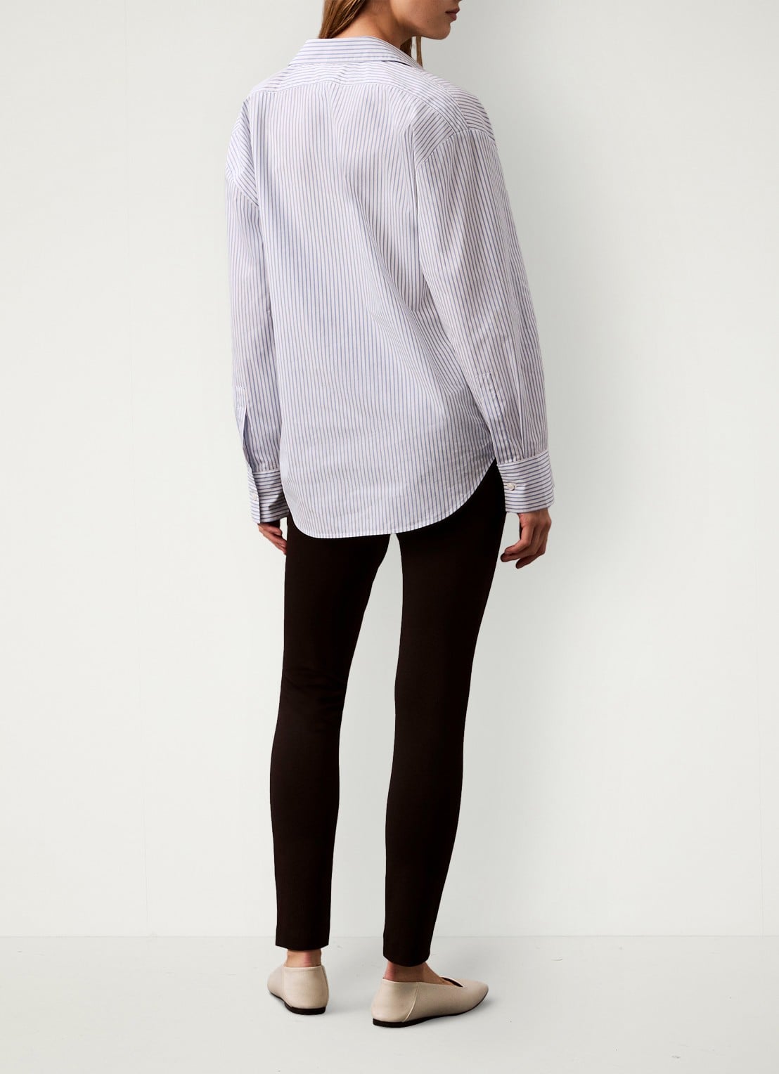 Calvin Klein High waist legging met paspelzak - achterkant 6 zwart