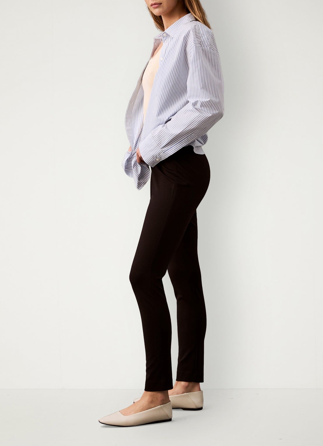 Calvin Klein High waist legging met paspelzak - detail 5 zwart