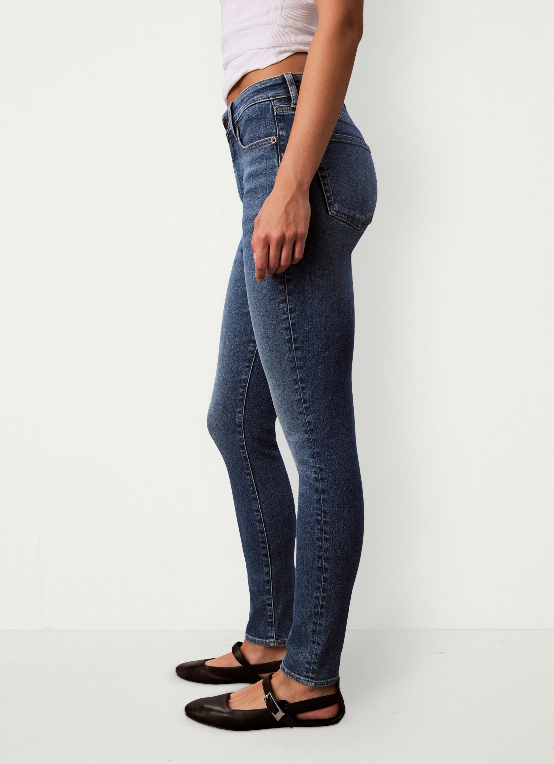 Calvin Klein High waist skinny jeans met steekzakken - detail 5 jeans